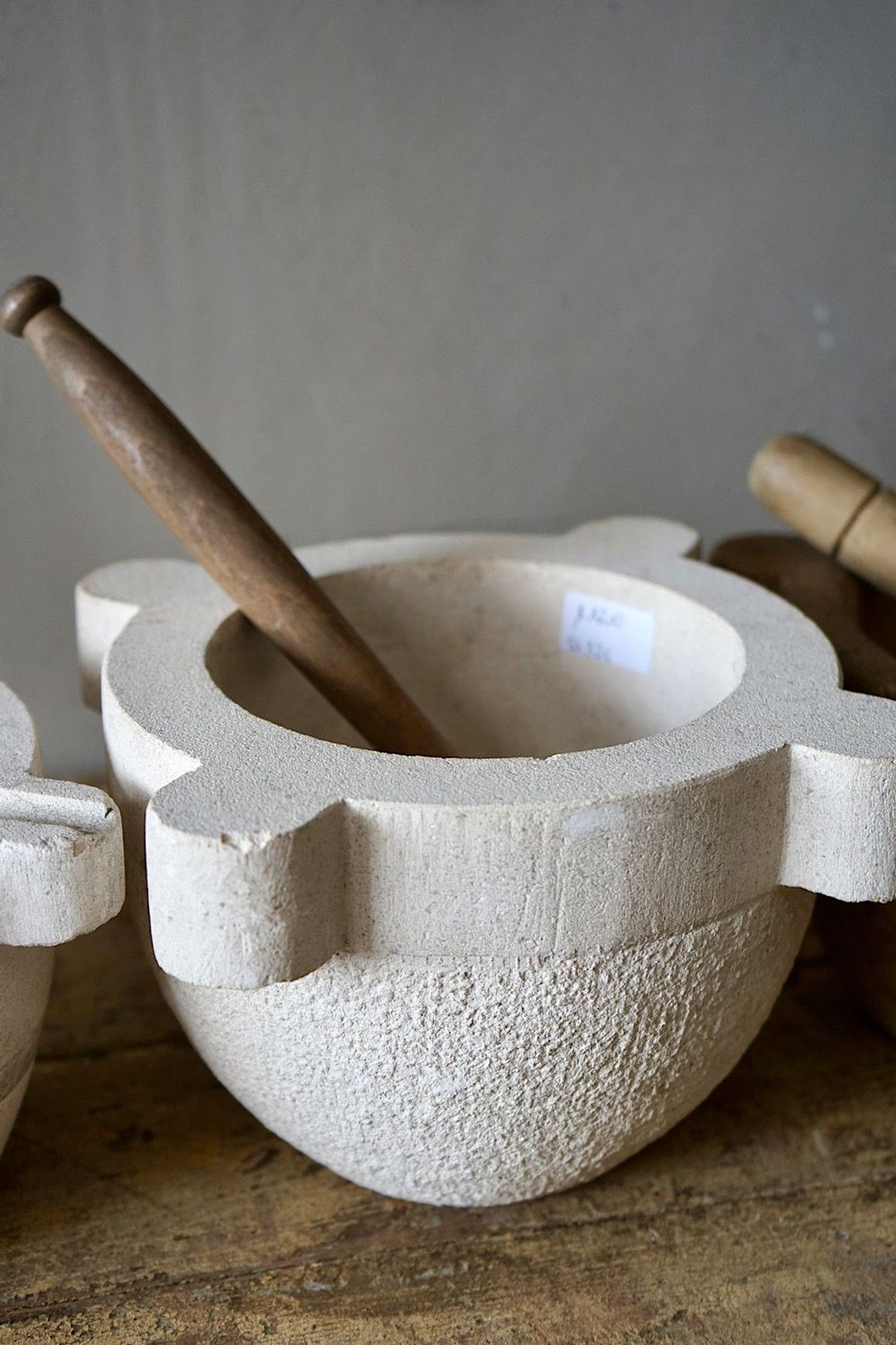 Antique French Marble Mortar & Pestle