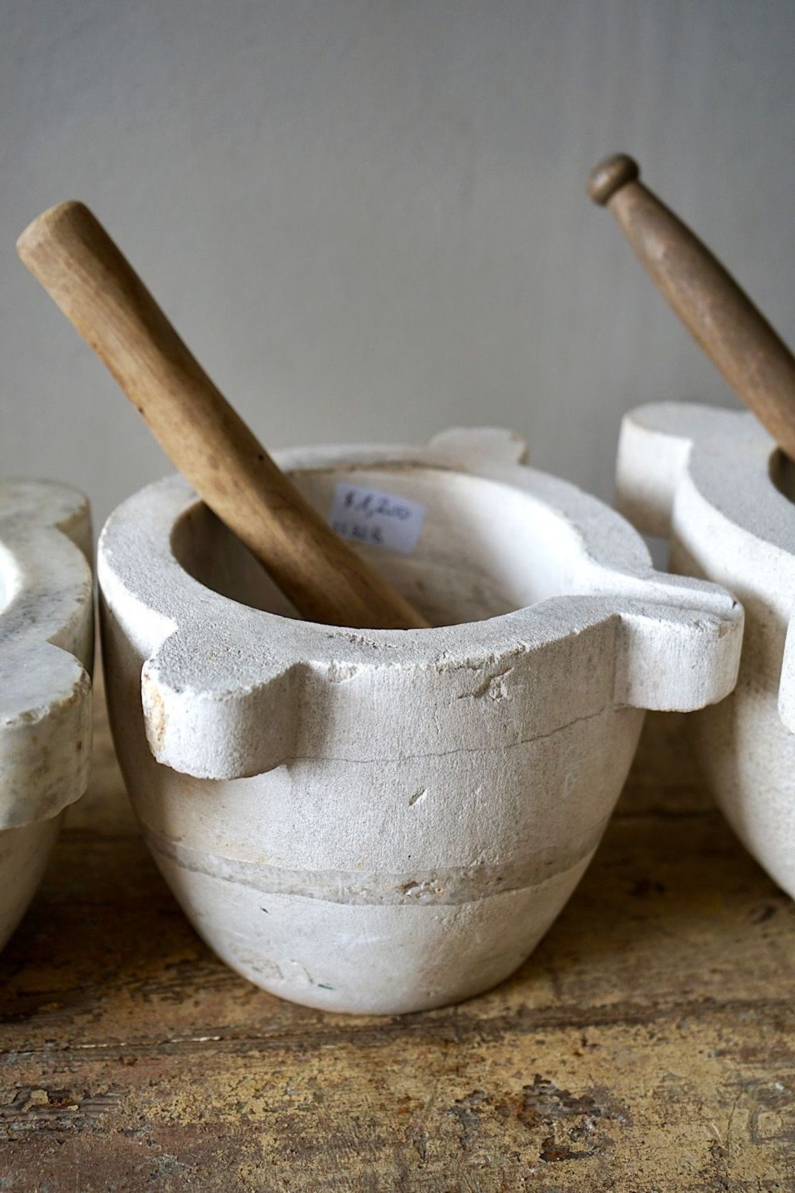 Antique French Marble Mortar & Pestle