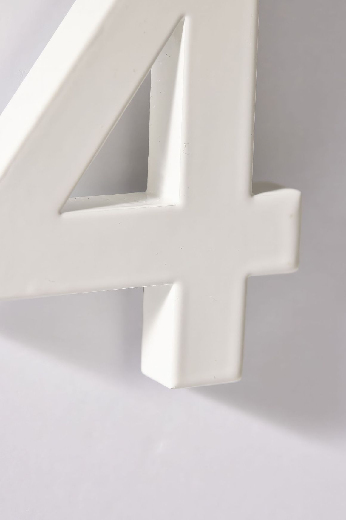 White Stainless Steel Numbers & Letters