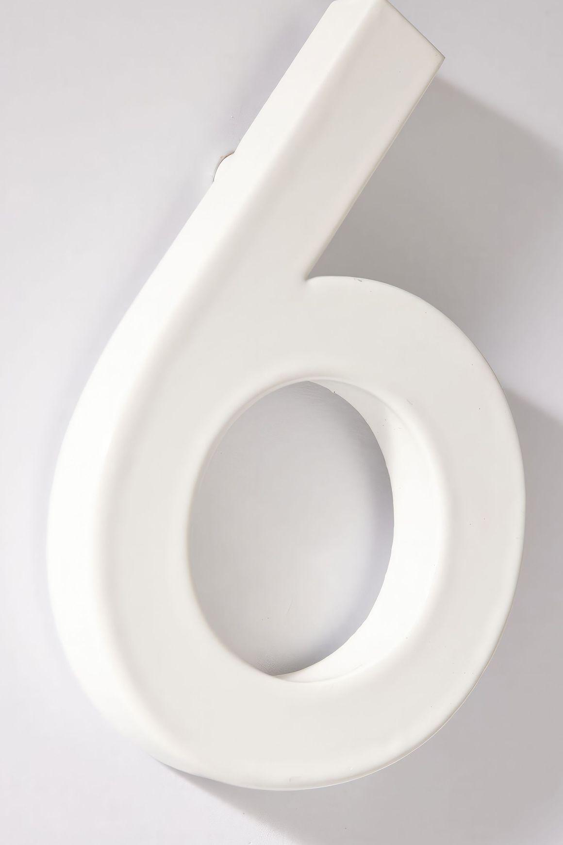 White Stainless Steel Numbers & Letters