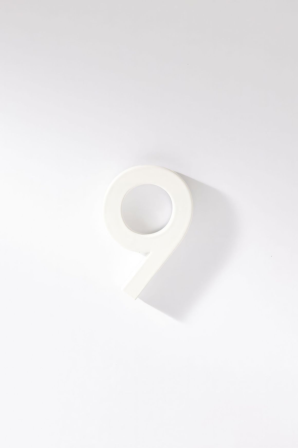 White Stainless Steel Numbers & Letters
