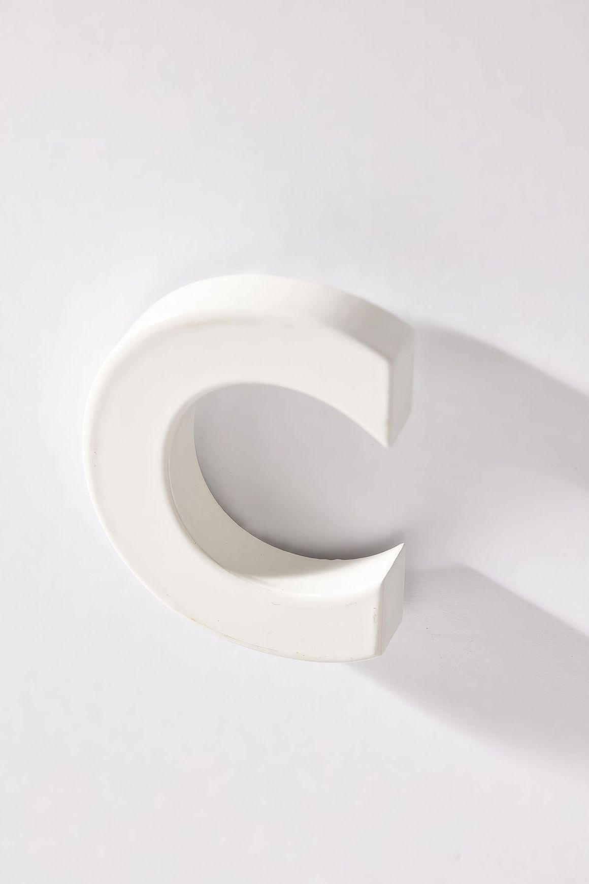 White Stainless Steel Numbers & Letters