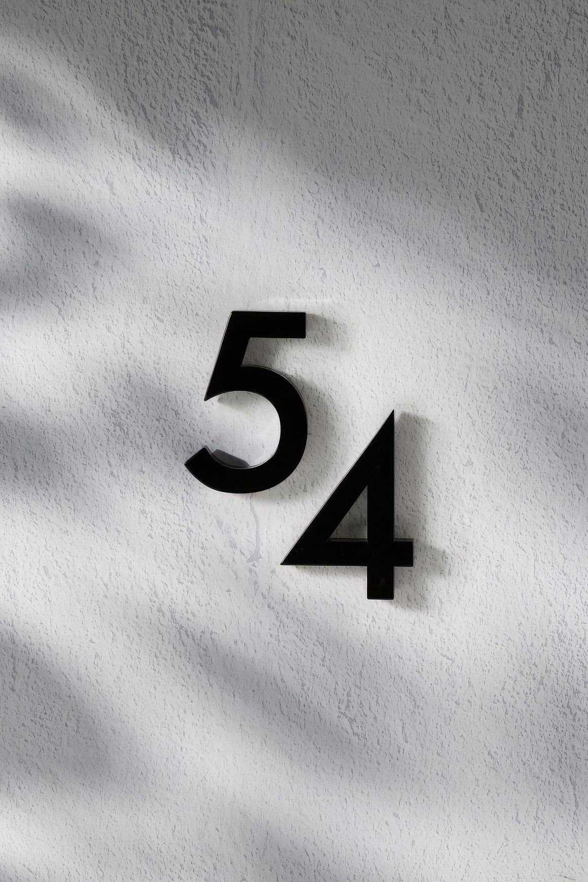 Black Stainless Steel Numbers & Letters