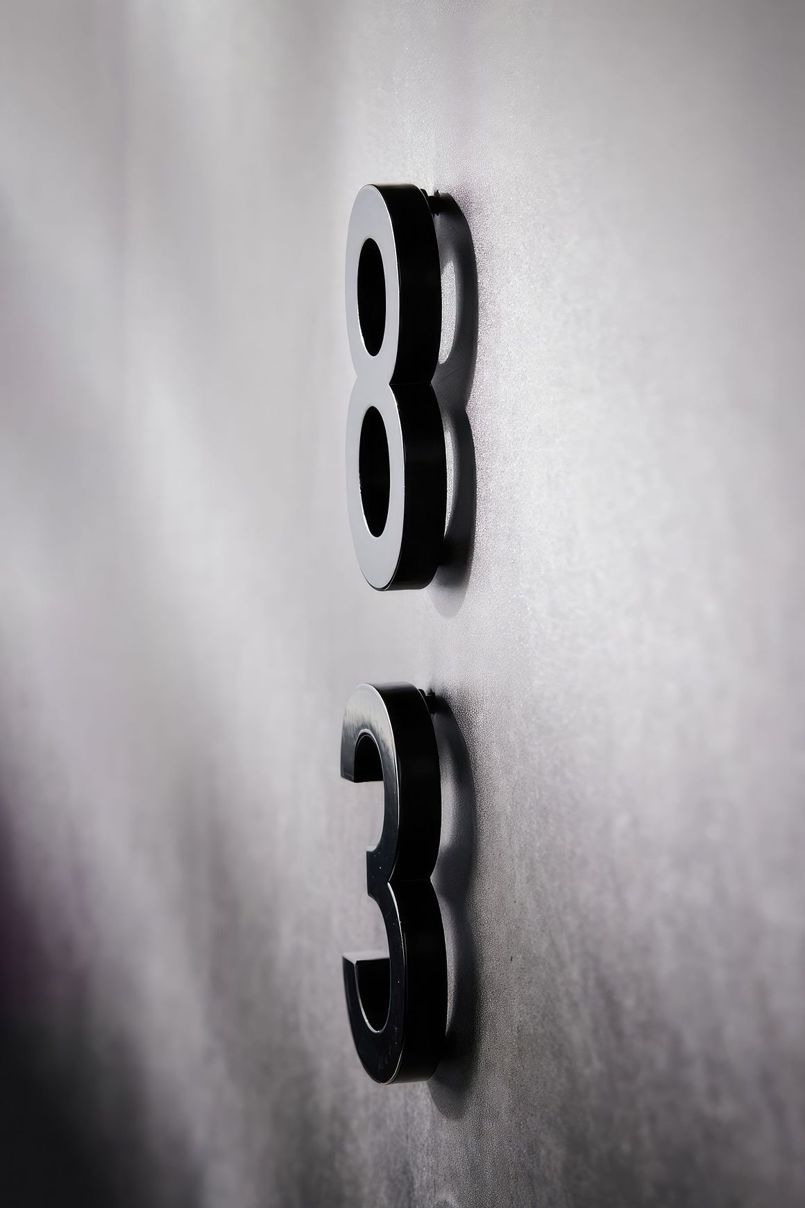 Black Stainless Steel Numbers & Letters