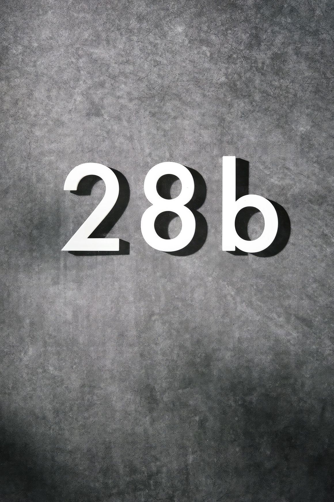 White Stainless Steel Numbers & Letters