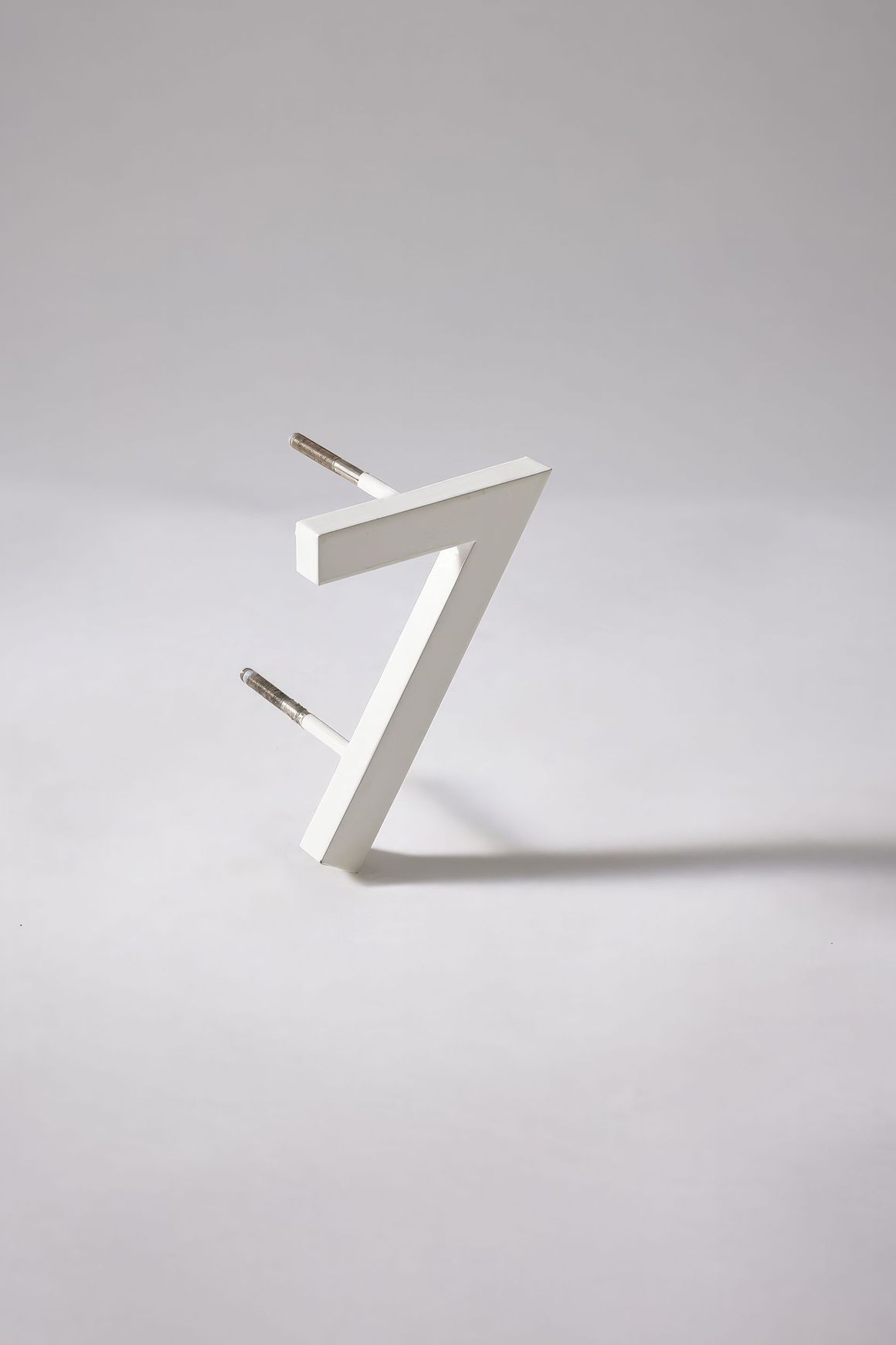 White Stainless Steel Numbers & Letters