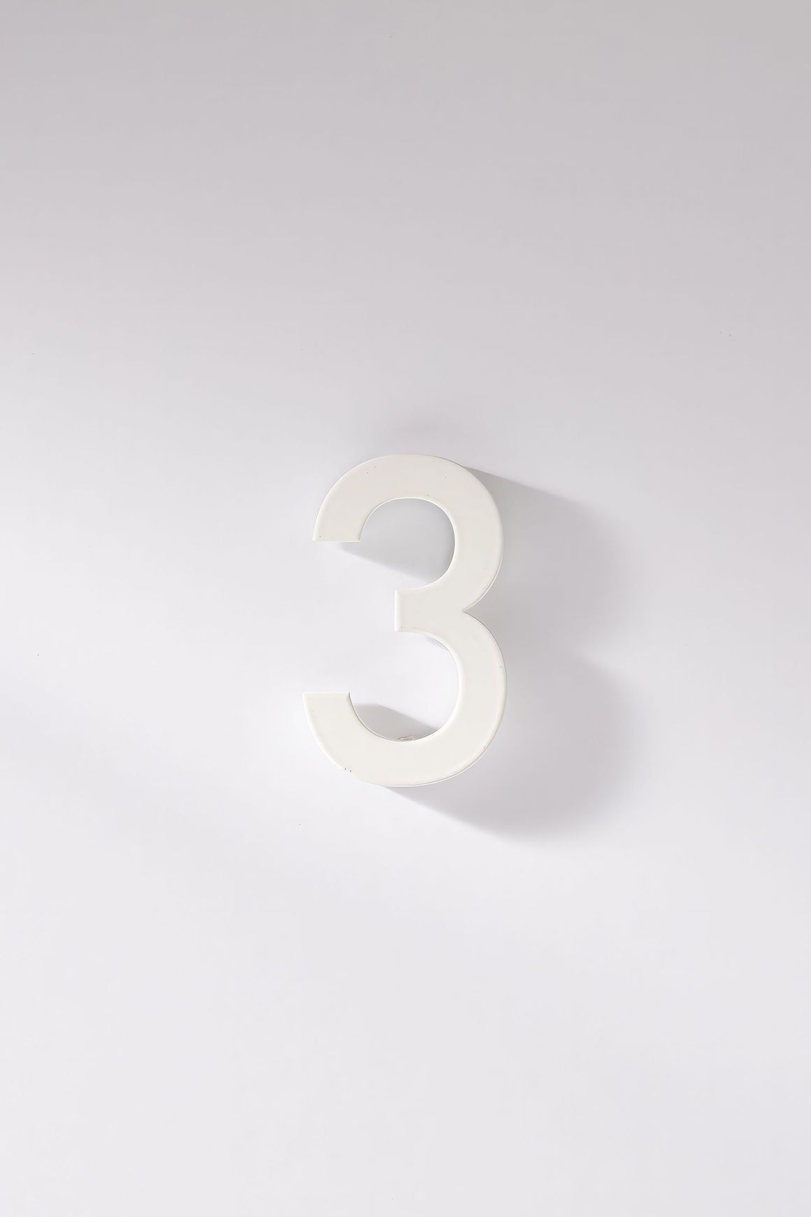 White Stainless Steel Numbers & Letters