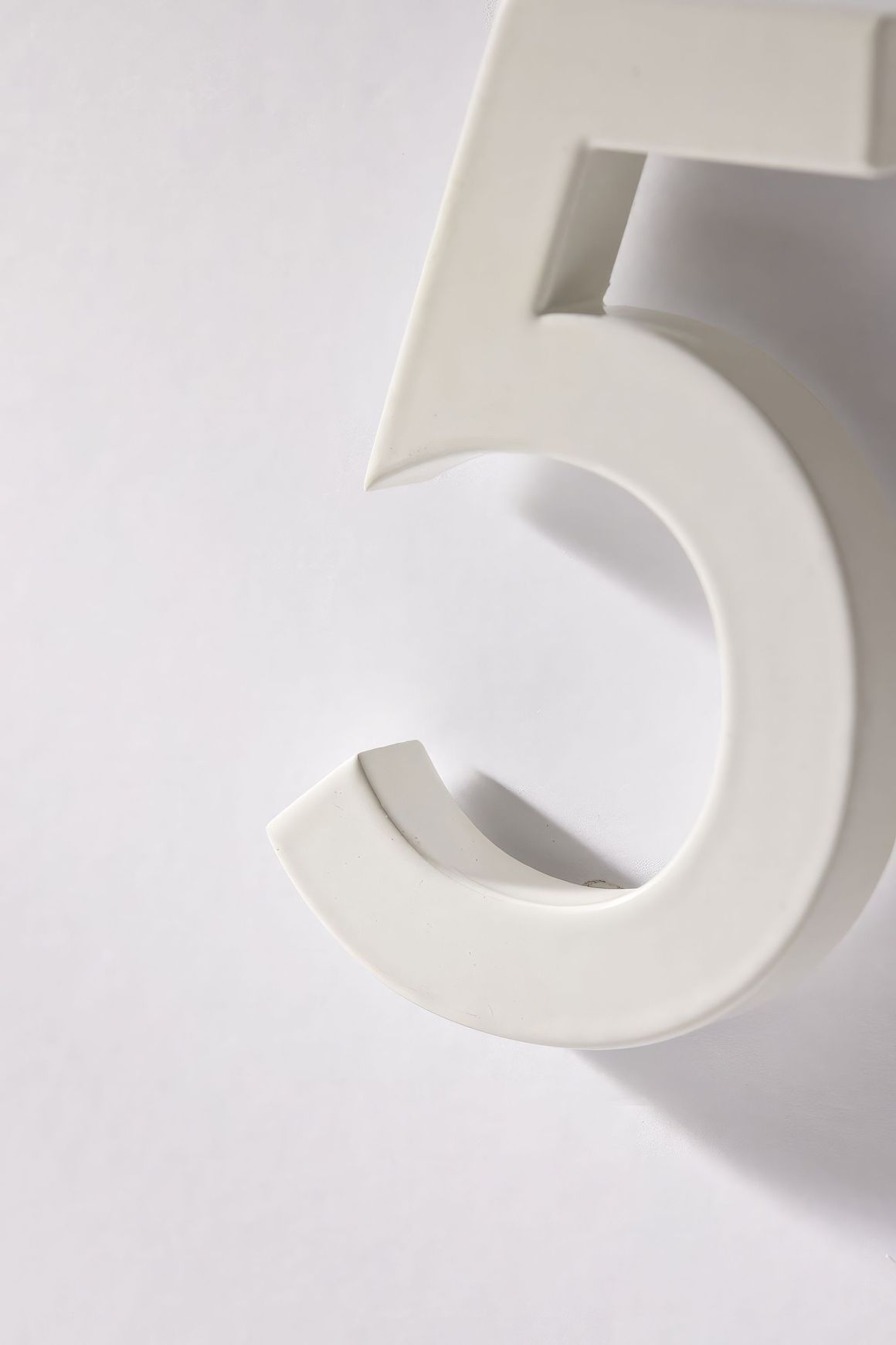 White Stainless Steel Numbers & Letters