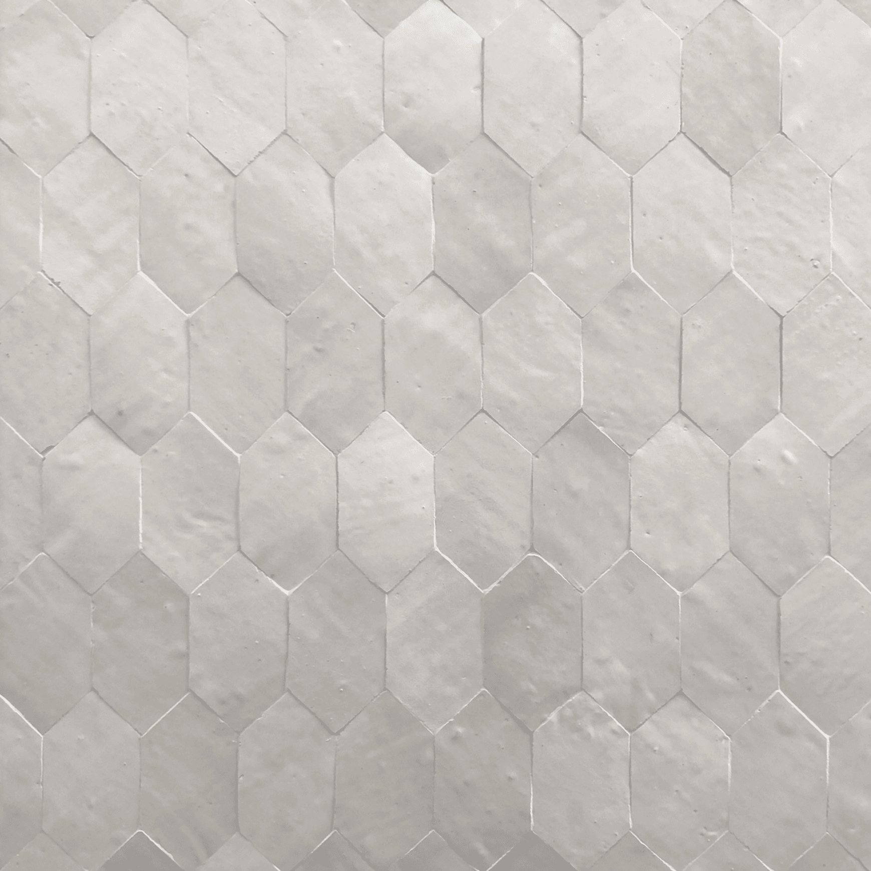 Moroccan Zellige - Nahla Hex - Lily White