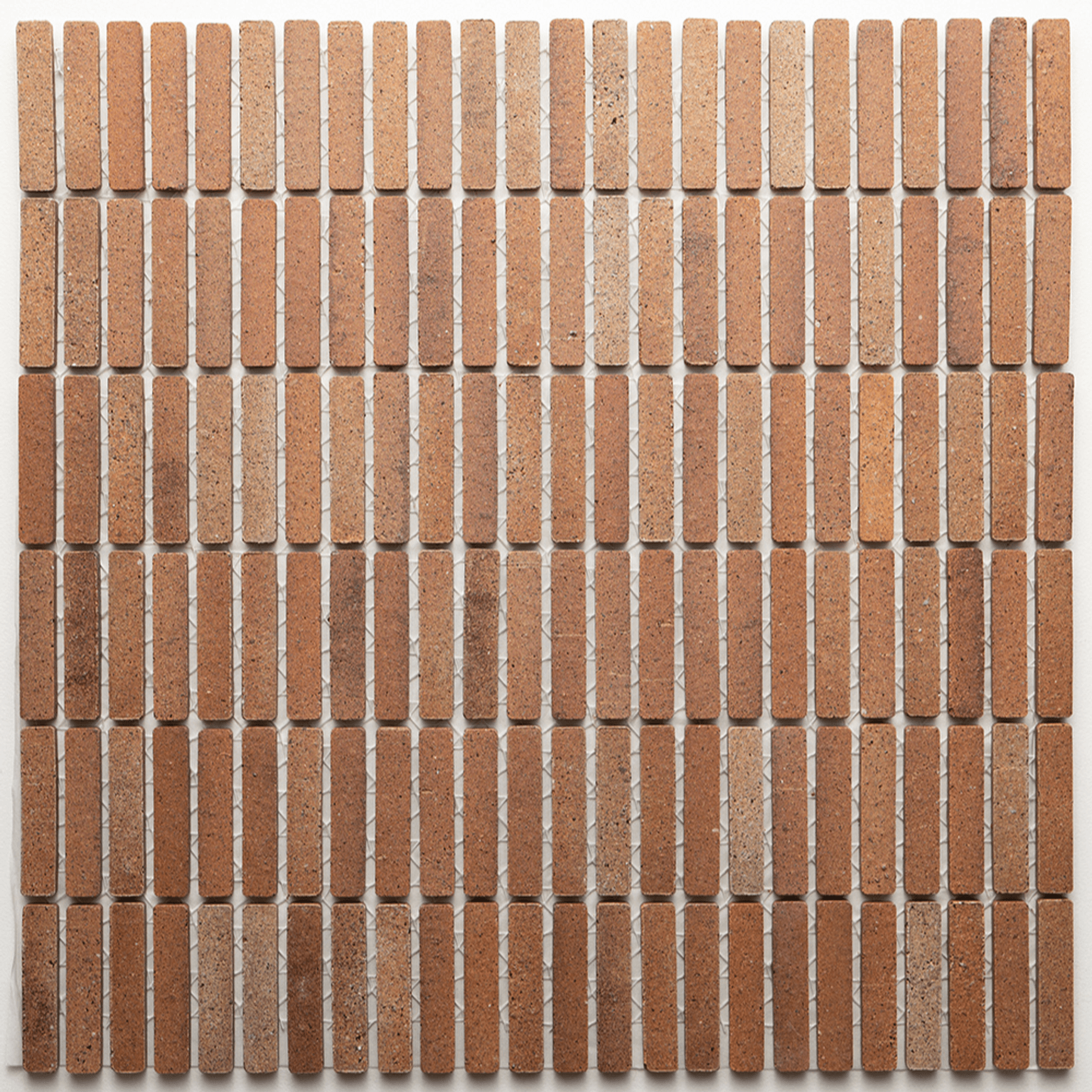 Kreuz Dark Terracotta Matt Finger Mosaic