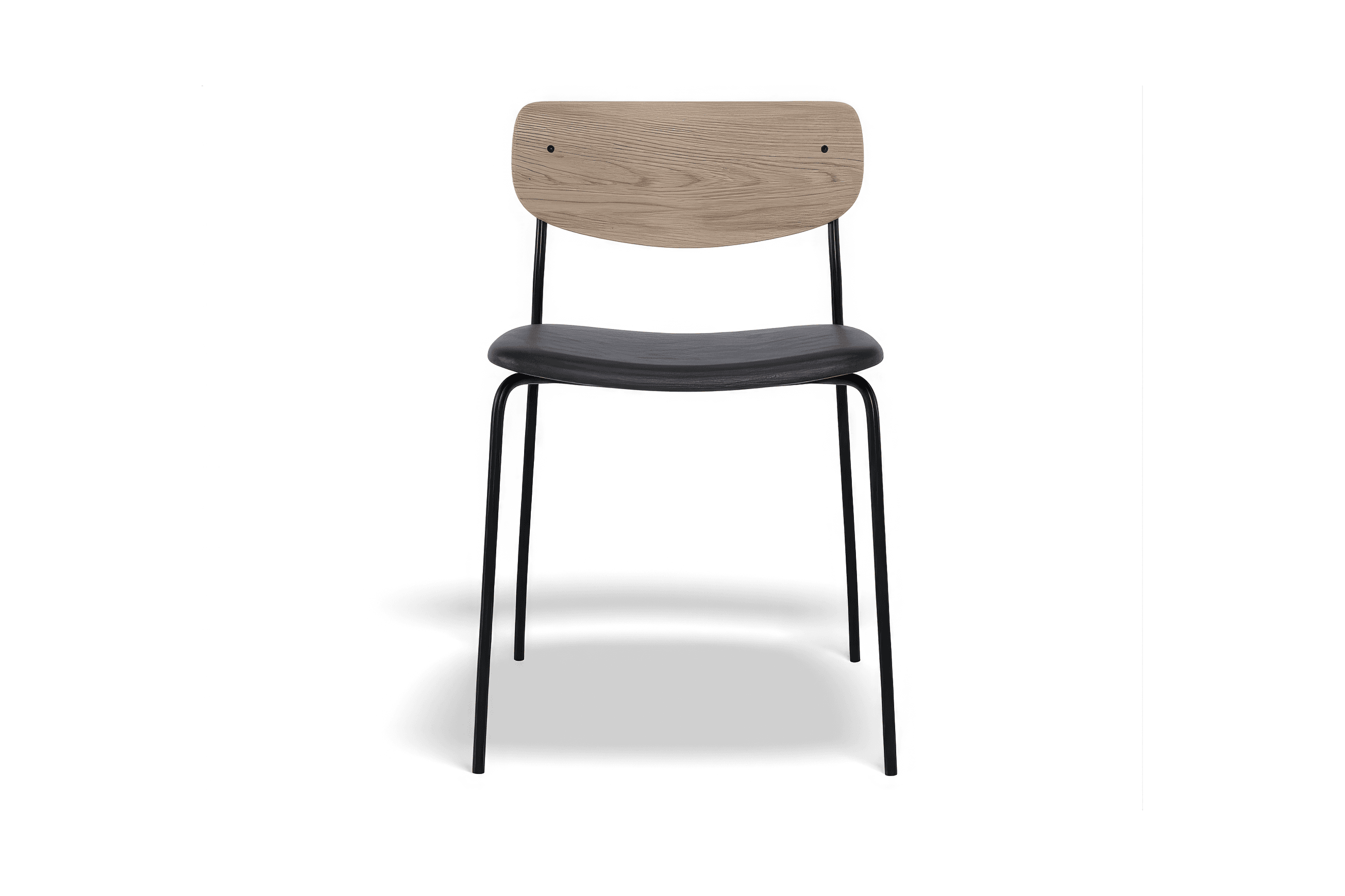 Rylie Chair - Padded Seat with Natural Backrest