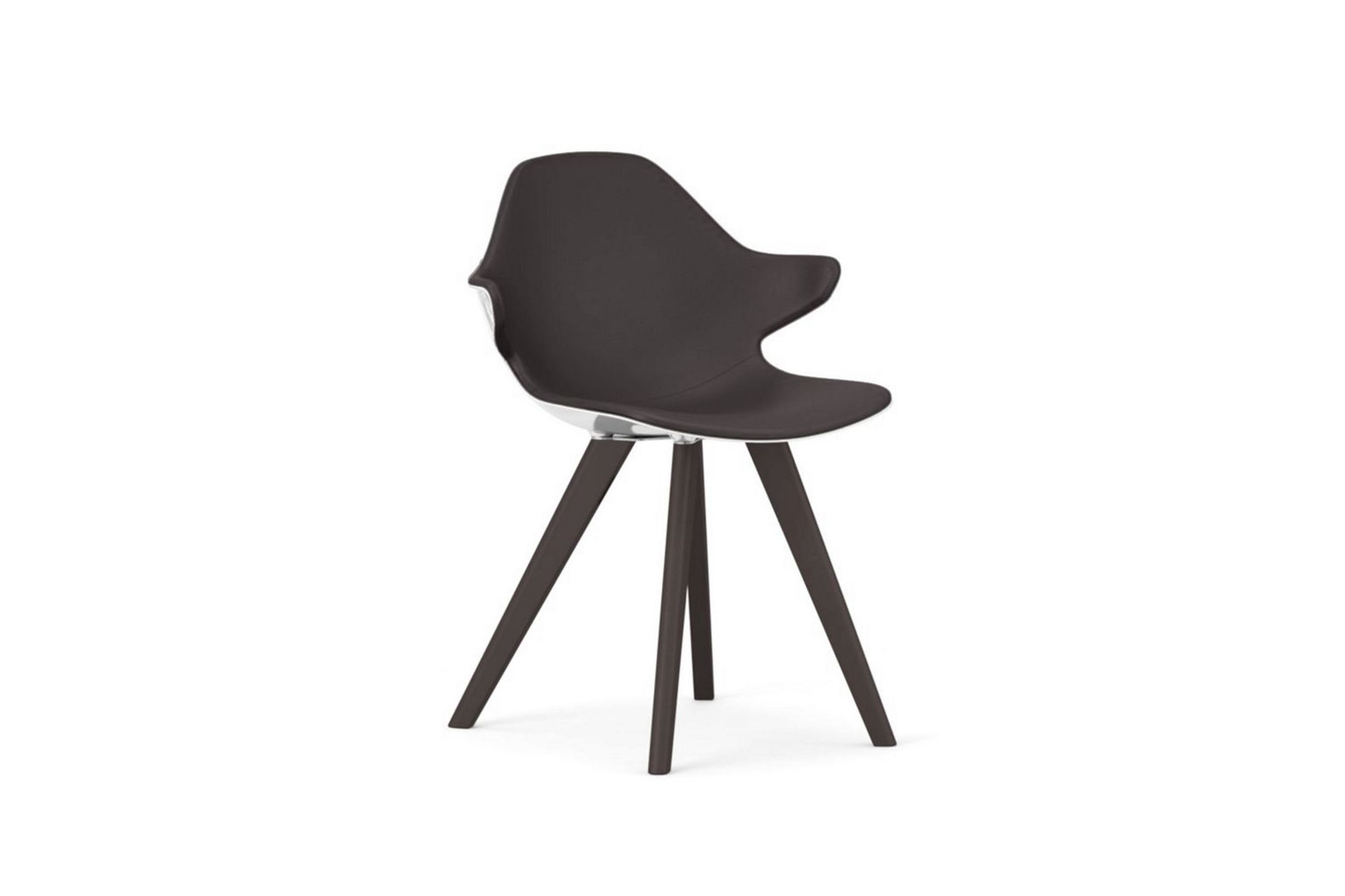 Chistera Dining Armchair - Glossy Polished Shell