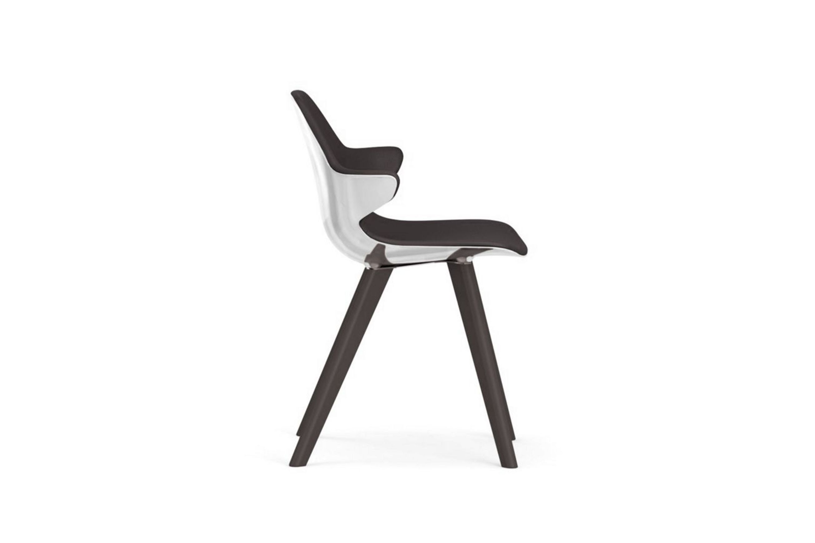 Chistera Dining Armchair - Glossy Polished Shell