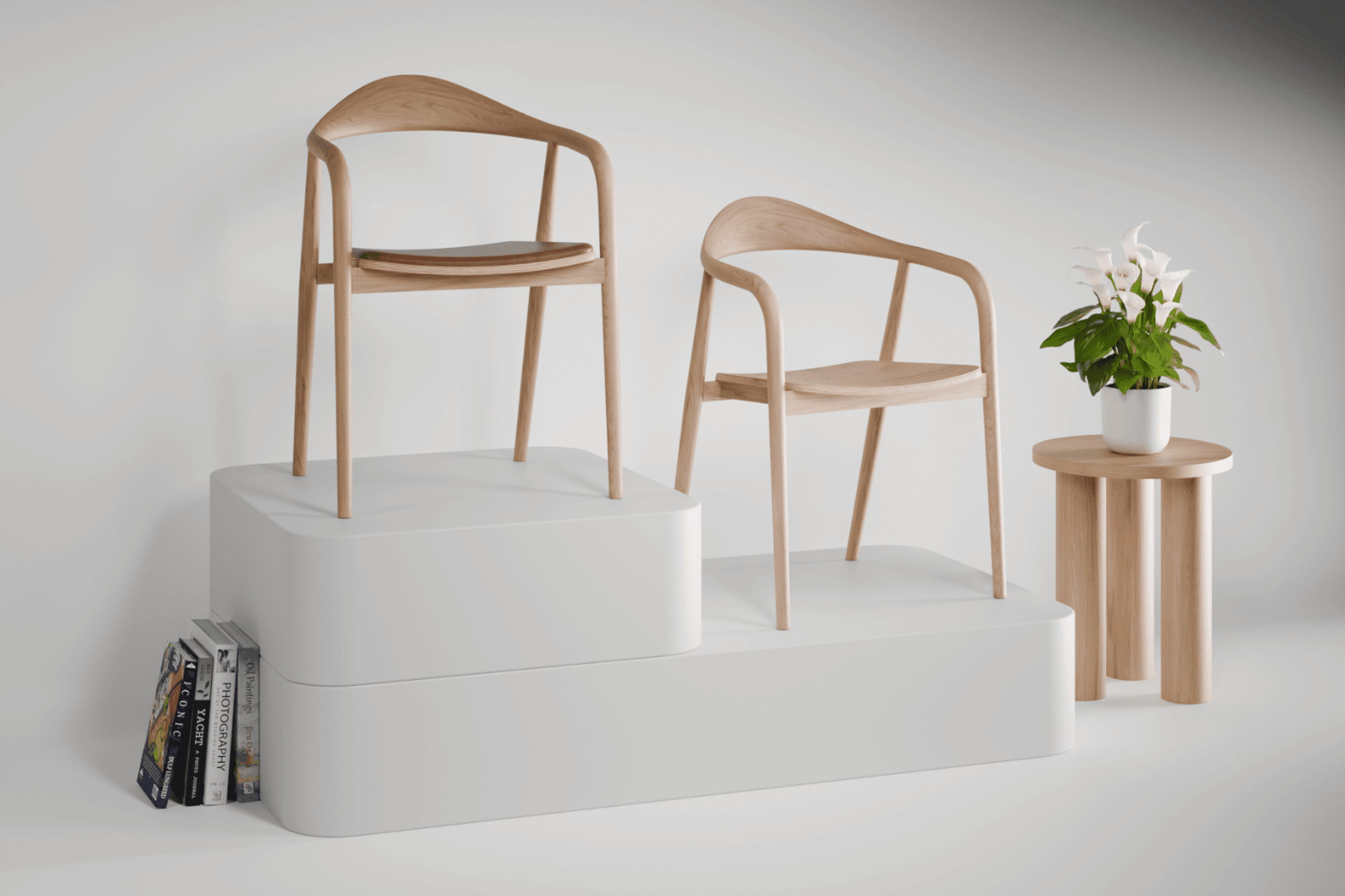 Arki Armchair - Natural with Pad