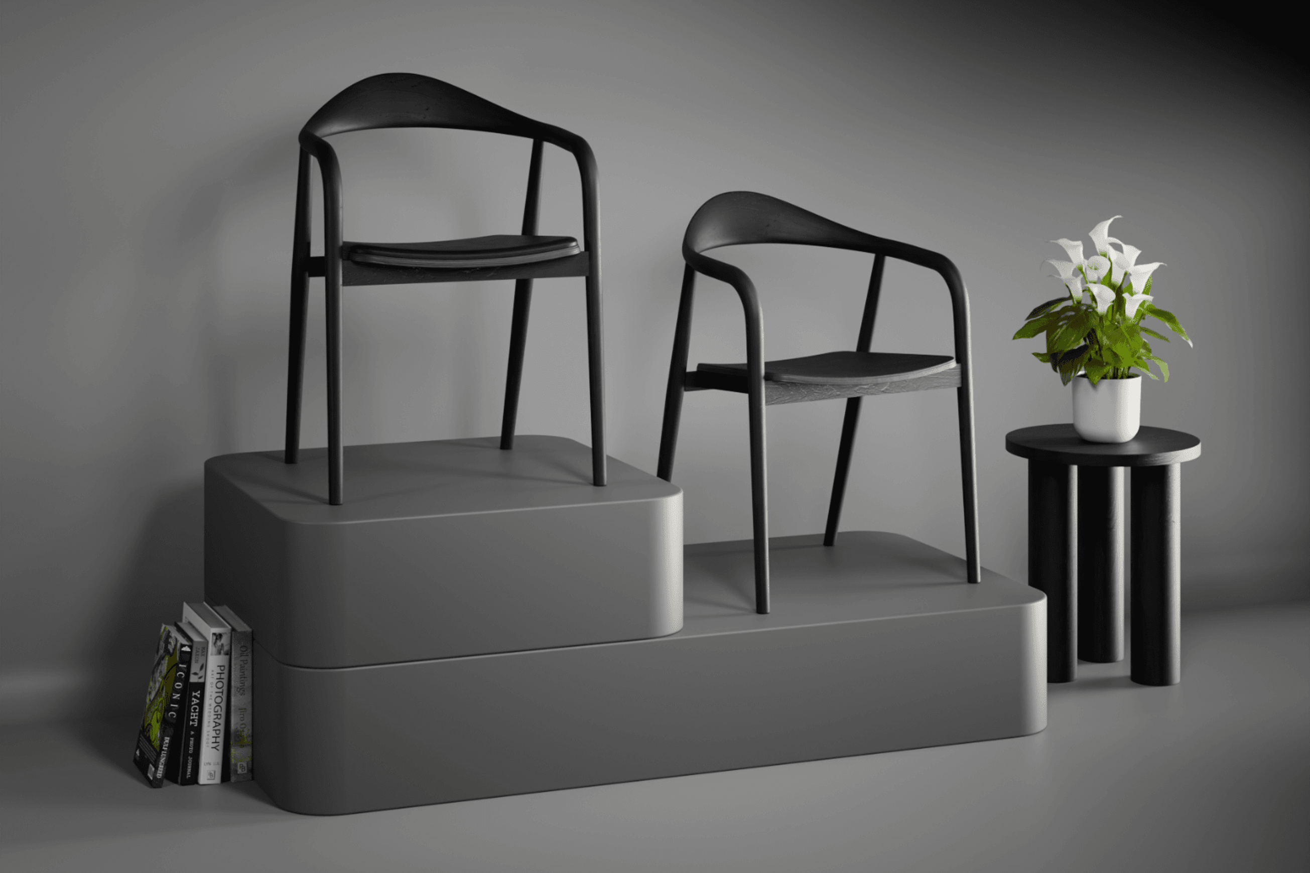 Arki Armchair - Black Ash