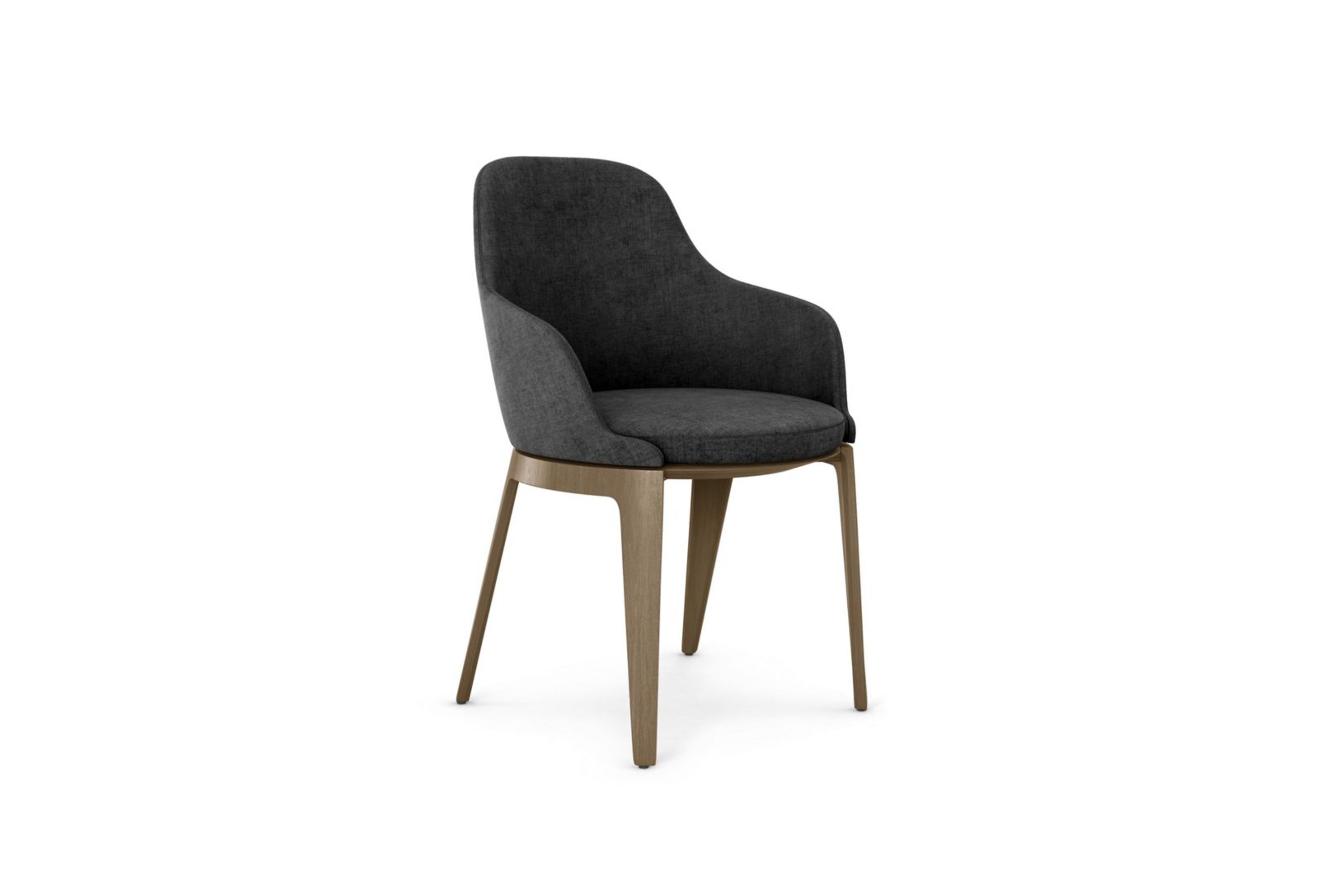 Tournicotti Fixed Dining Armchair - Wooden Base