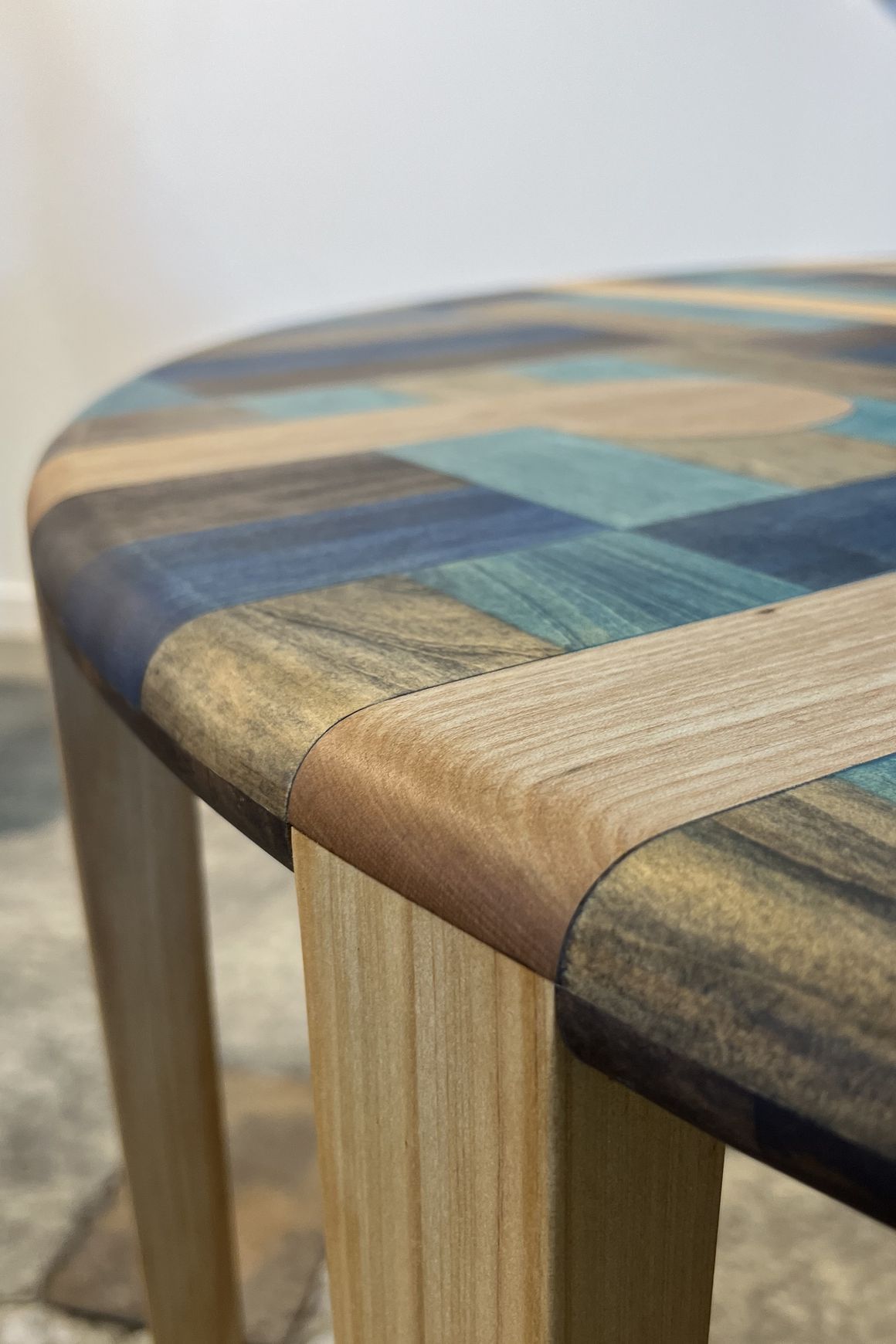 LETSWEAVE Dining Table — Reclaimed Kauri & Rimu