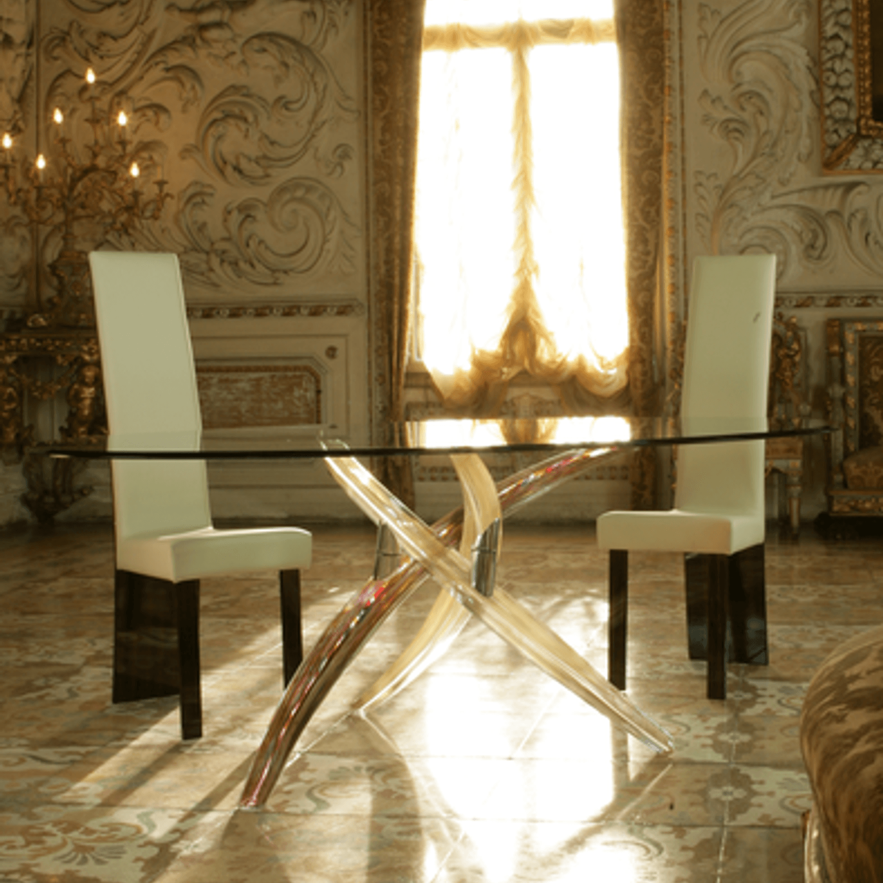Fili d'erba 72 Dining Table