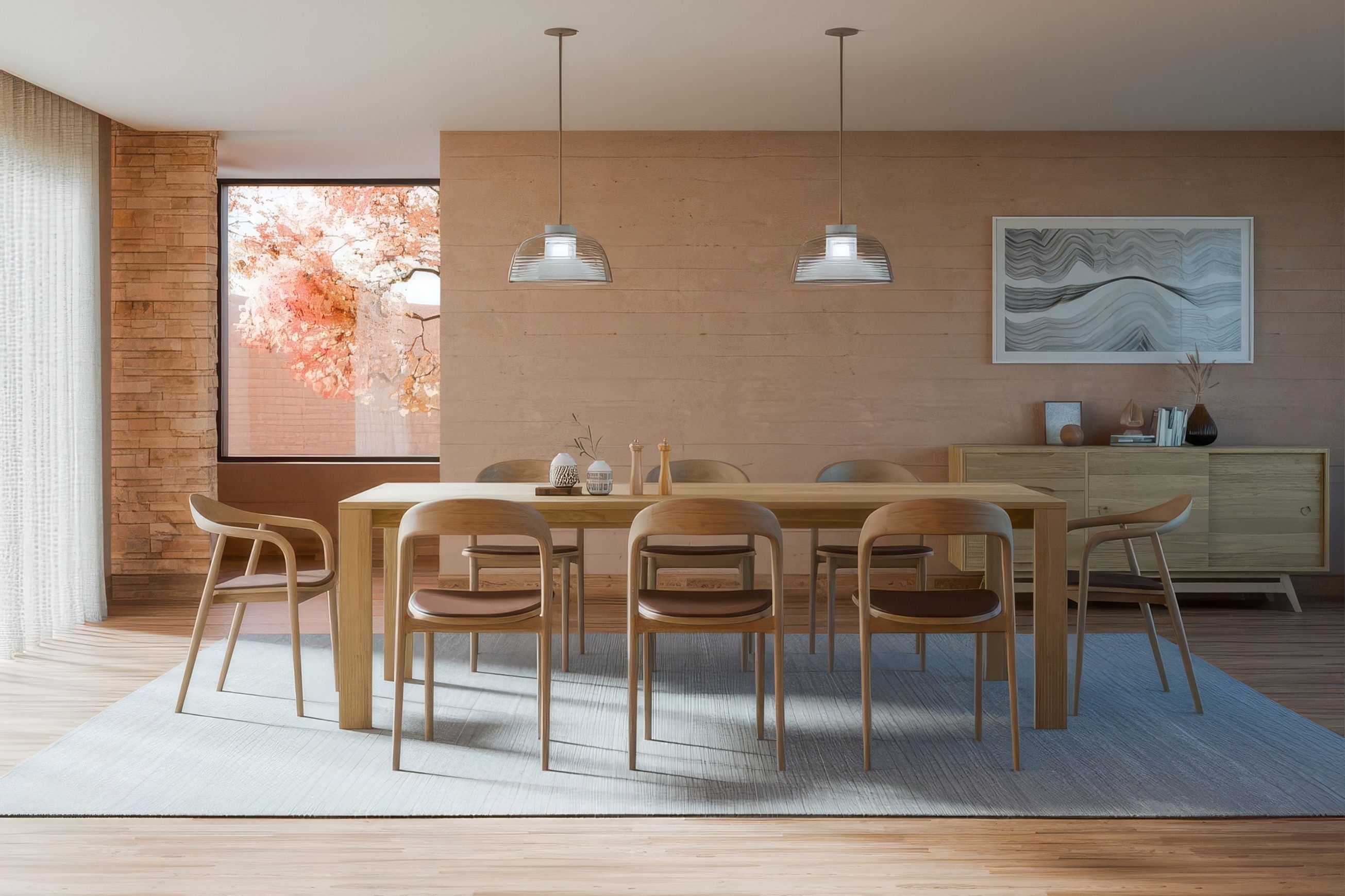 Pier Dining Table - Solid Oak