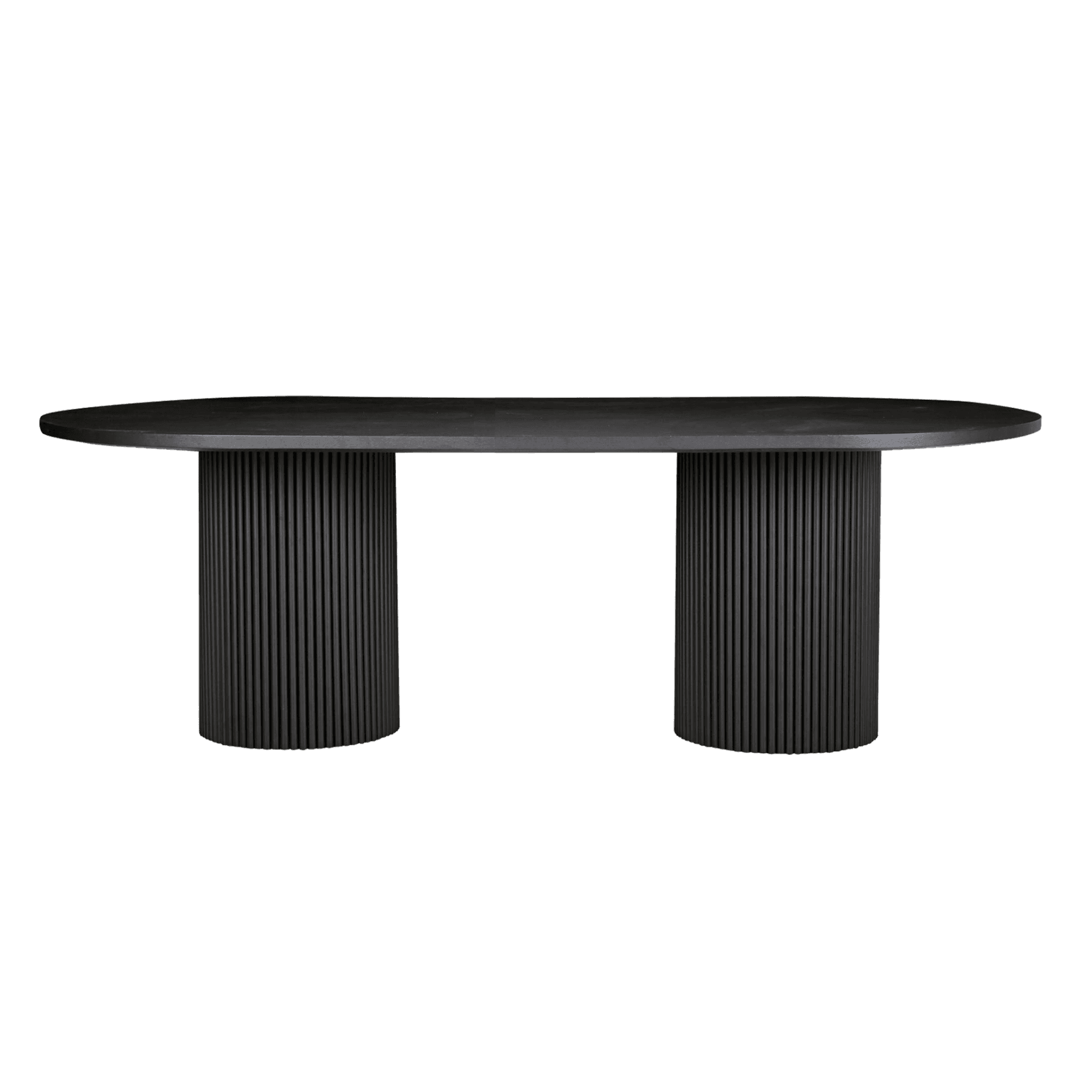 Soren Liv |Benjamin Ripple Oval Dining Table - 8 Seater