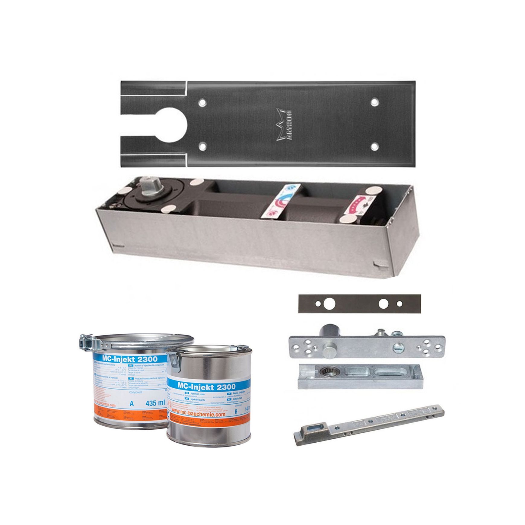 Dormakaba EN3 Floor Spring Body Combi Pack Alum BTS803A