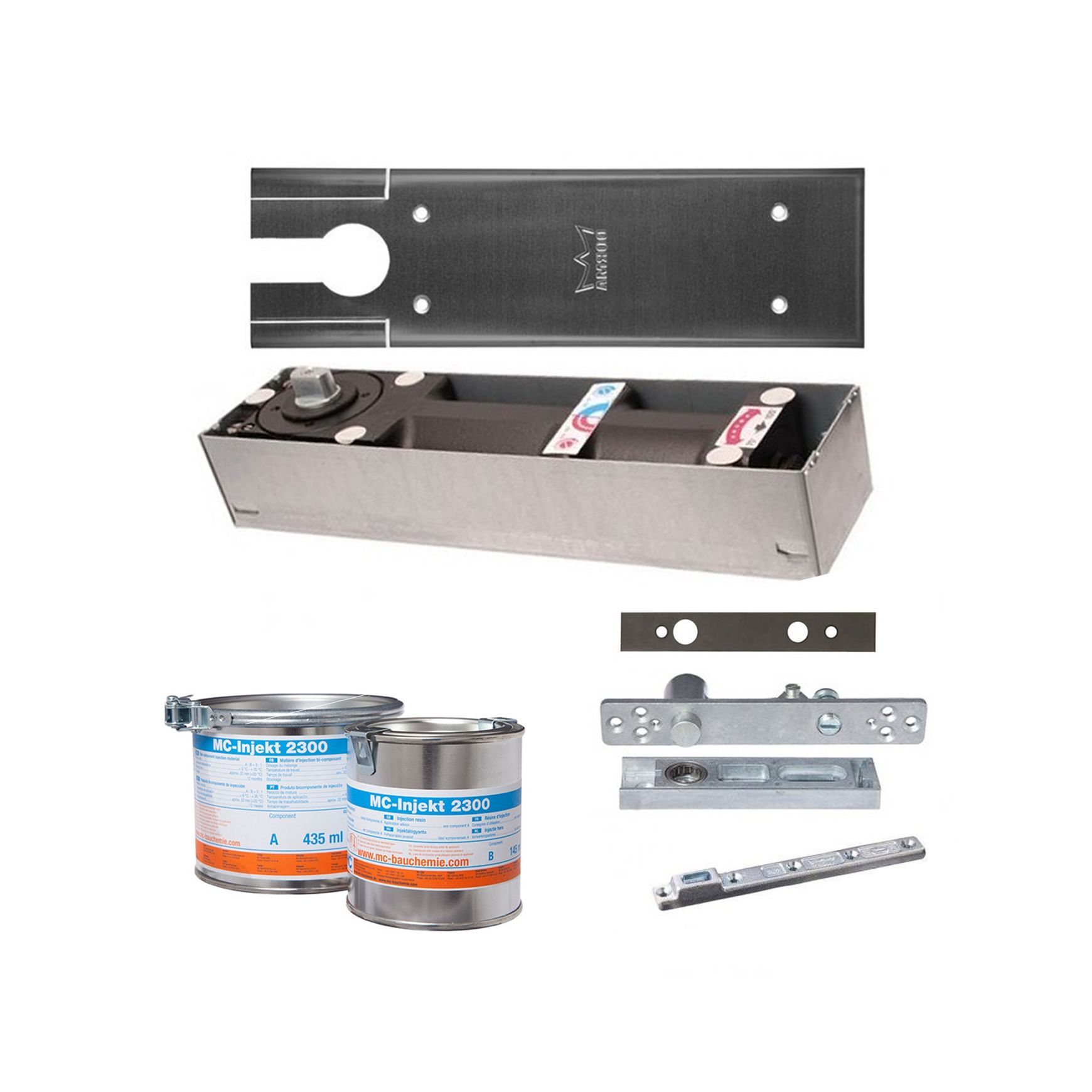 Dorma BTS804T EN4 Floor Spring Body Combi Pack Timber