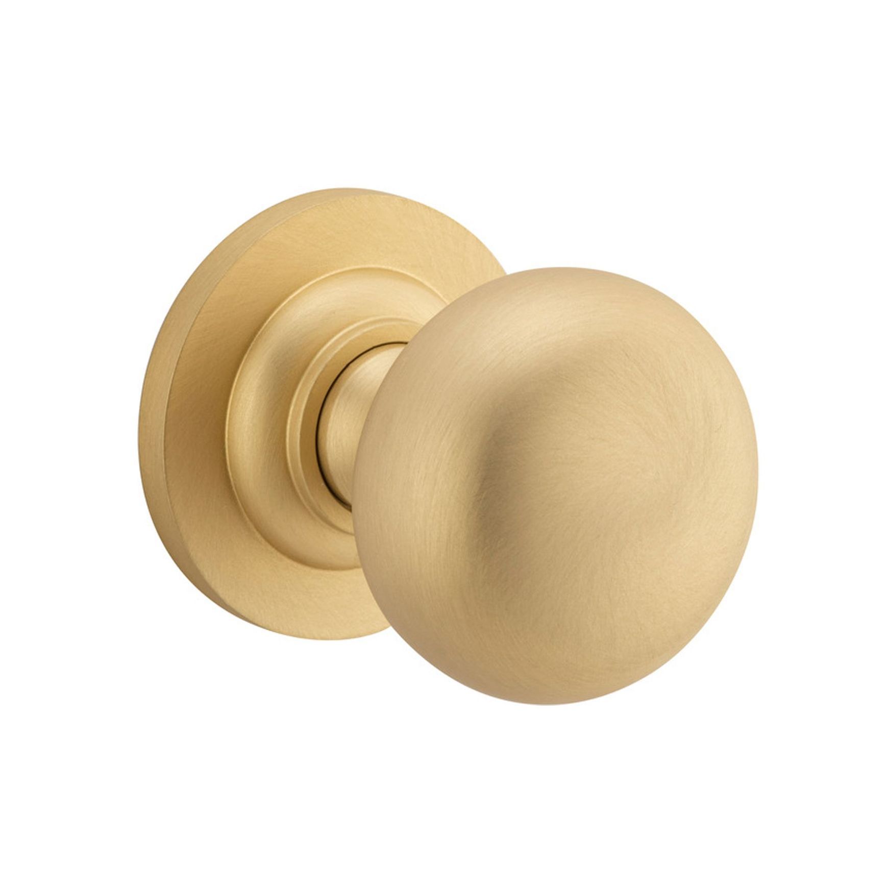 Iver Cambridge Door Knob on Round Rose