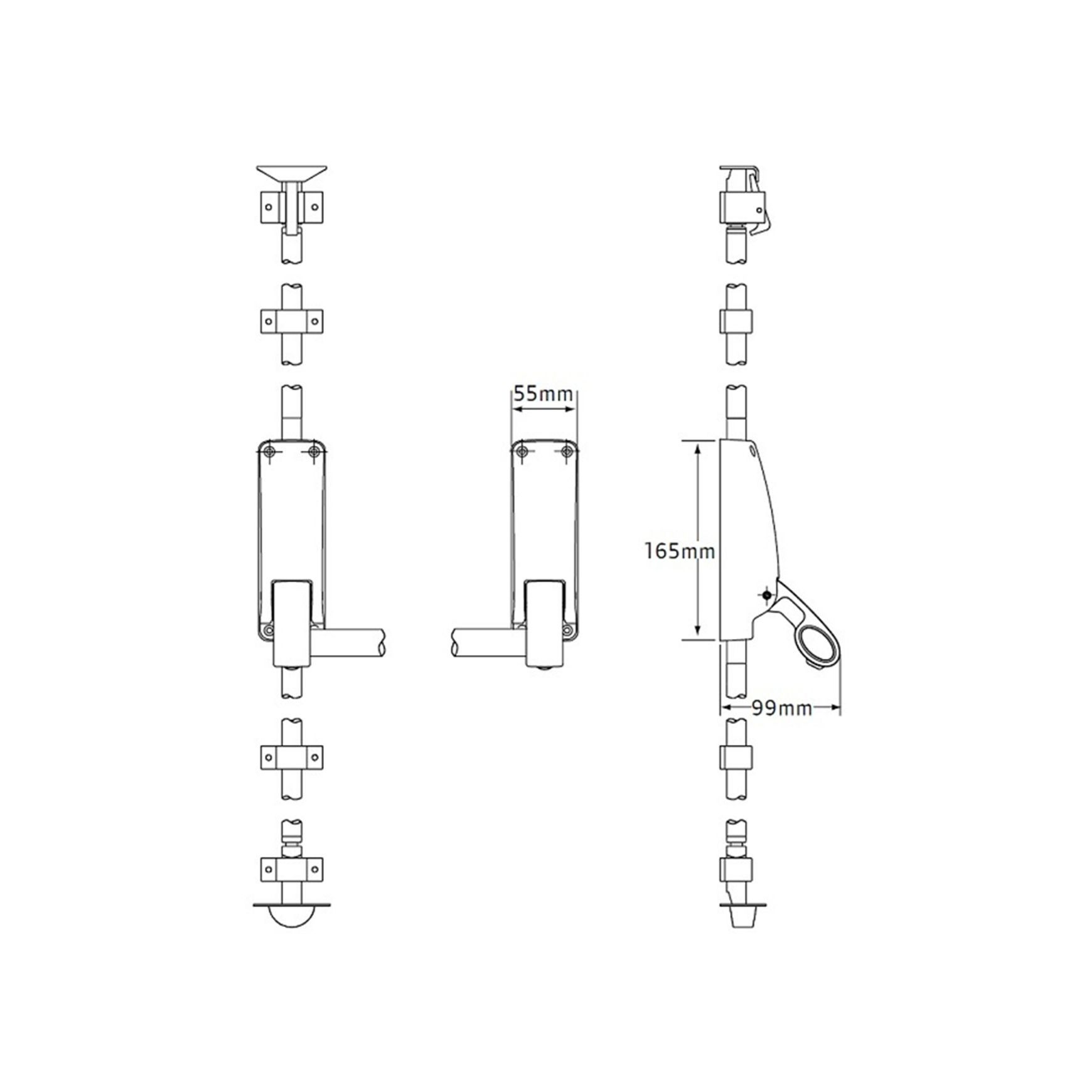 Briton Panic Bar Pack Double Door Outside Knob LPED005