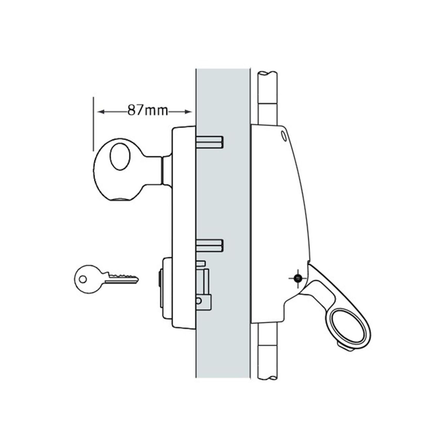 Briton Door Lock Pack Panic Latch Knob LPED009