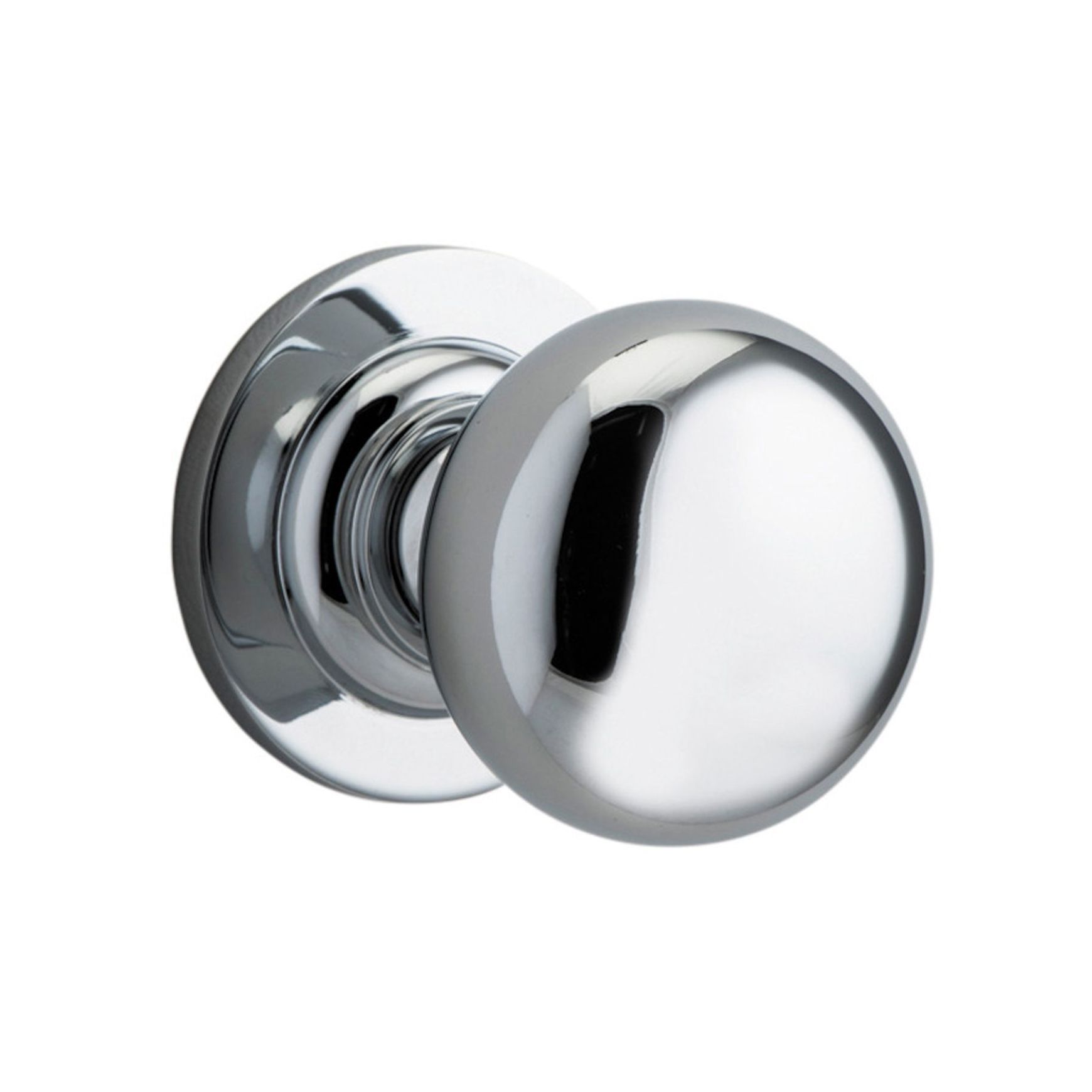 Iver Cambridge Door Knob on Round Rose