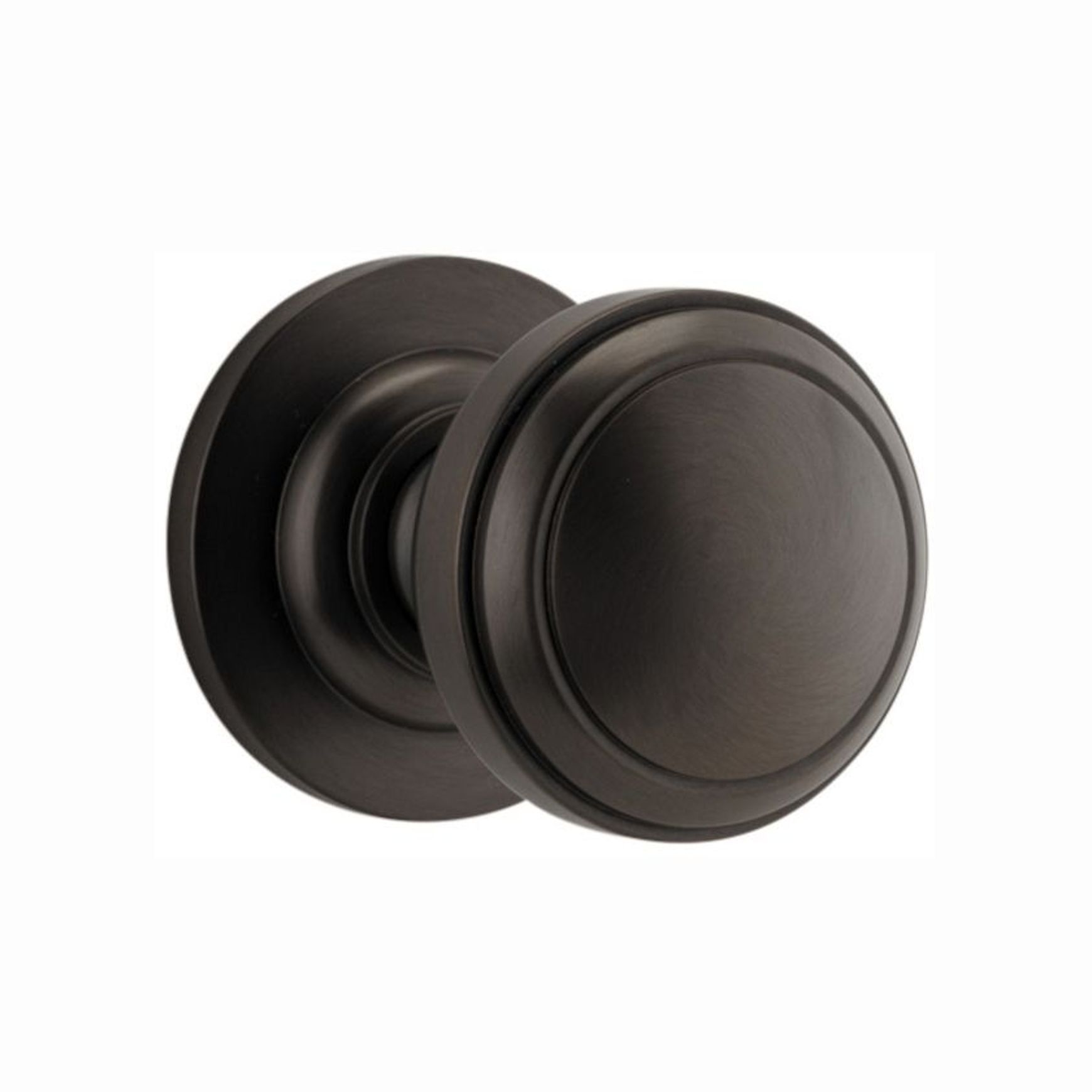 Iver Paddington Door Knob on Round Rose Passage