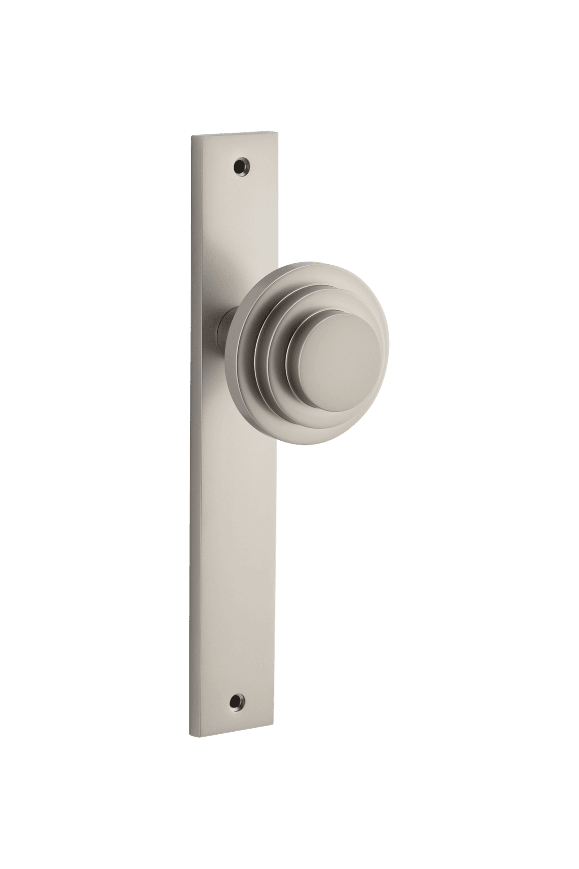 Zzzigurat Door Knob - Rectangular Backplate