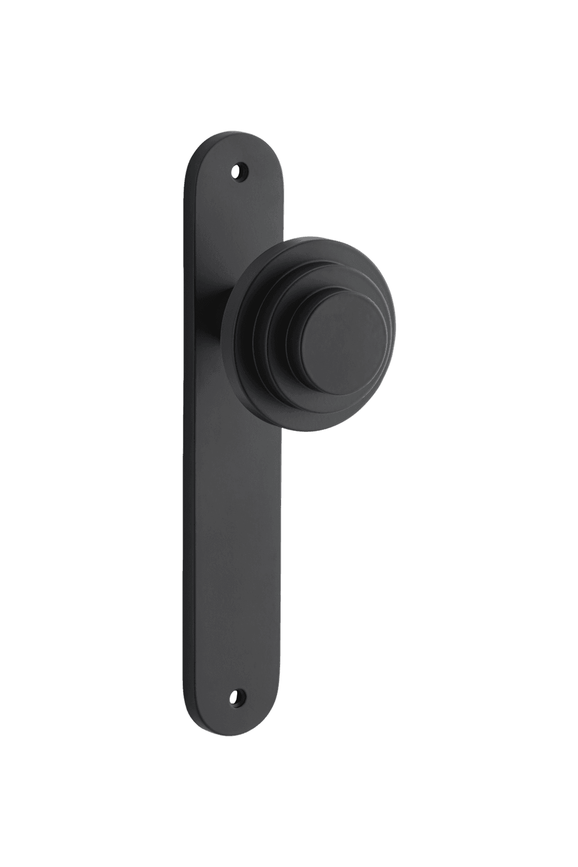 Zzzigurat Door Knob on Oval Backplate