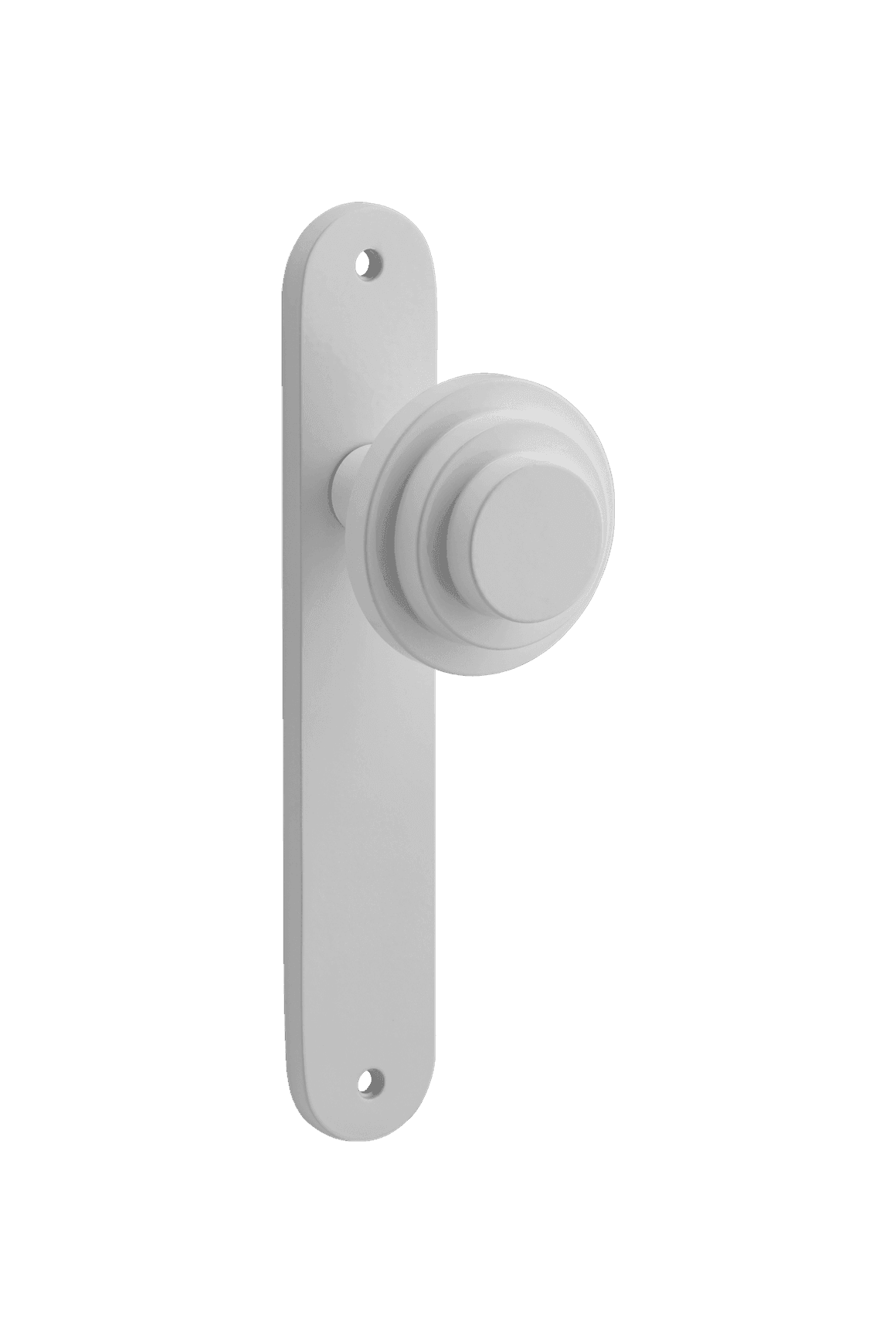 Zzzigurat Door Knob on Oval Backplate