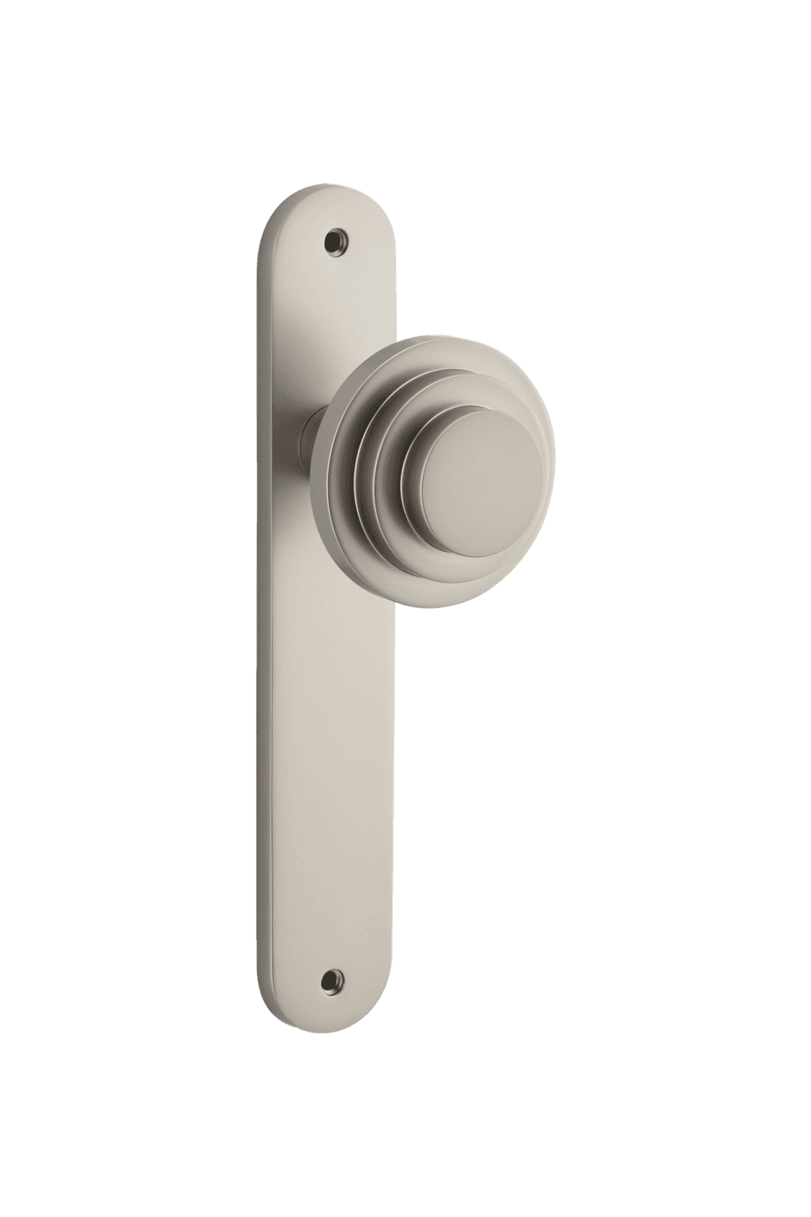 Zzzigurat Door Knob on Oval Backplate