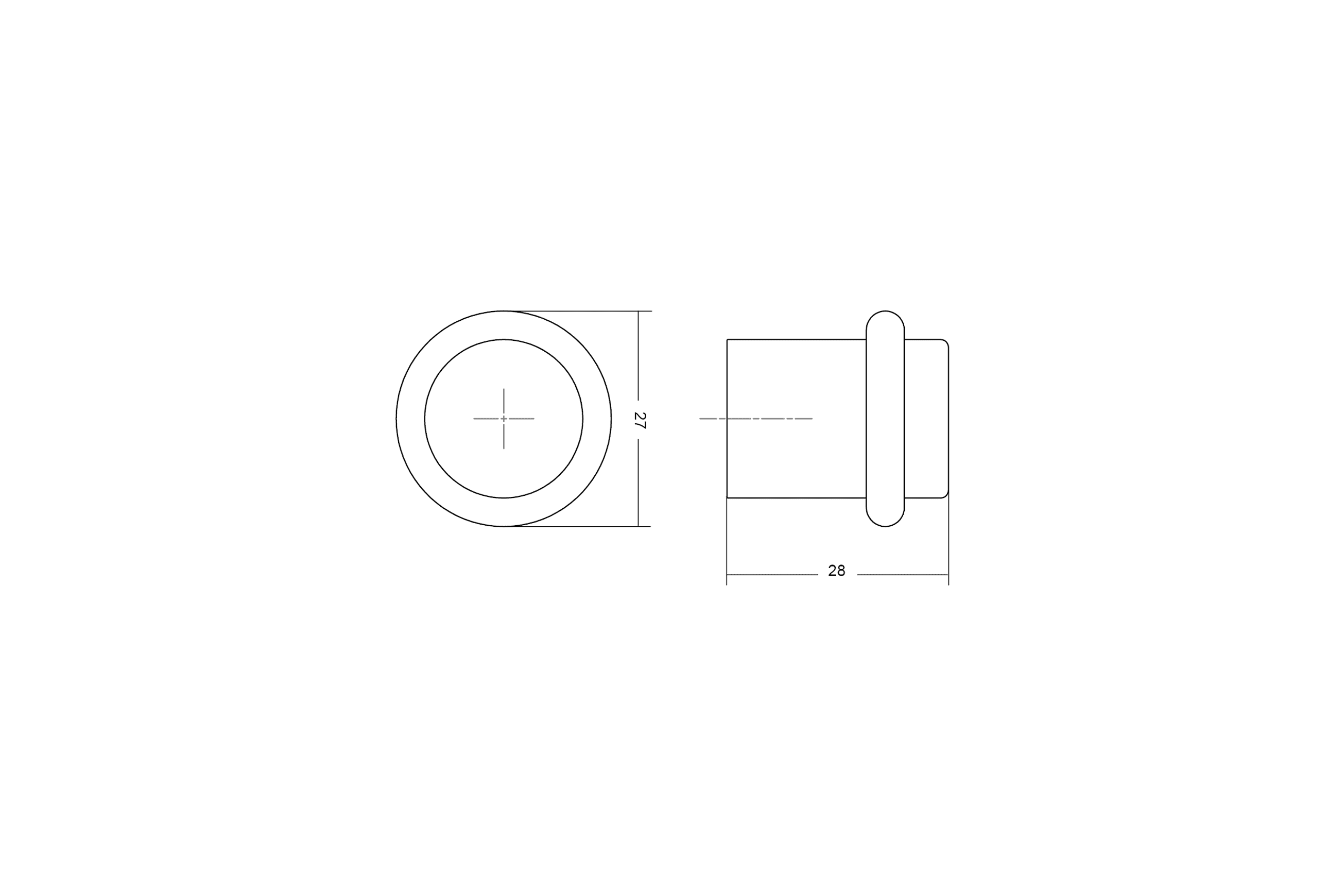 GRAF Door Stop dimensions