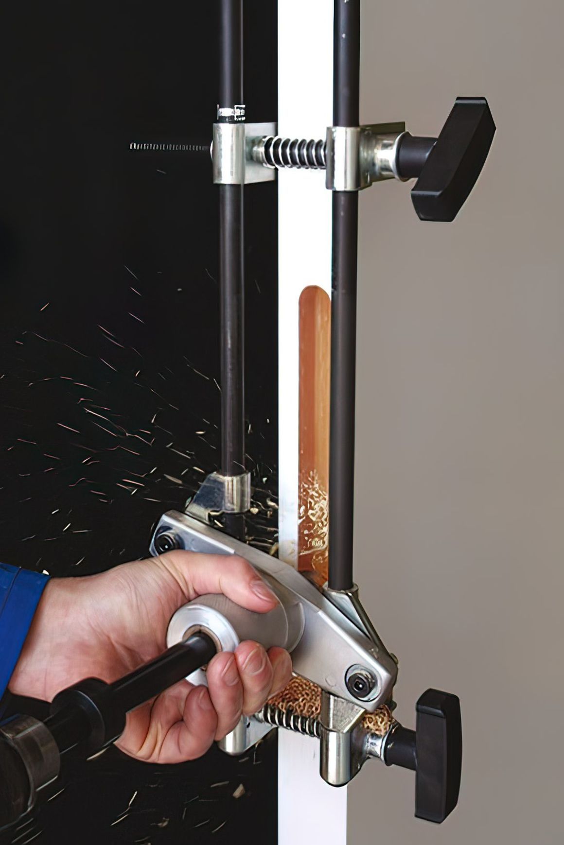 Hafele DBB Lock Morticer Jig and Fittings with 3 Cutters 001.67.700
