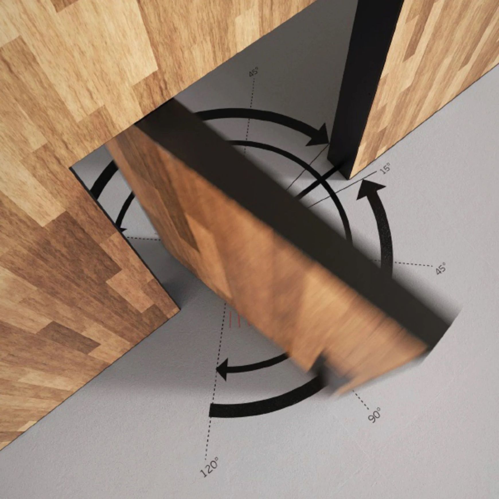 IN.05.214 JNF Hydraulic Pivot Set For Wooden Doors
