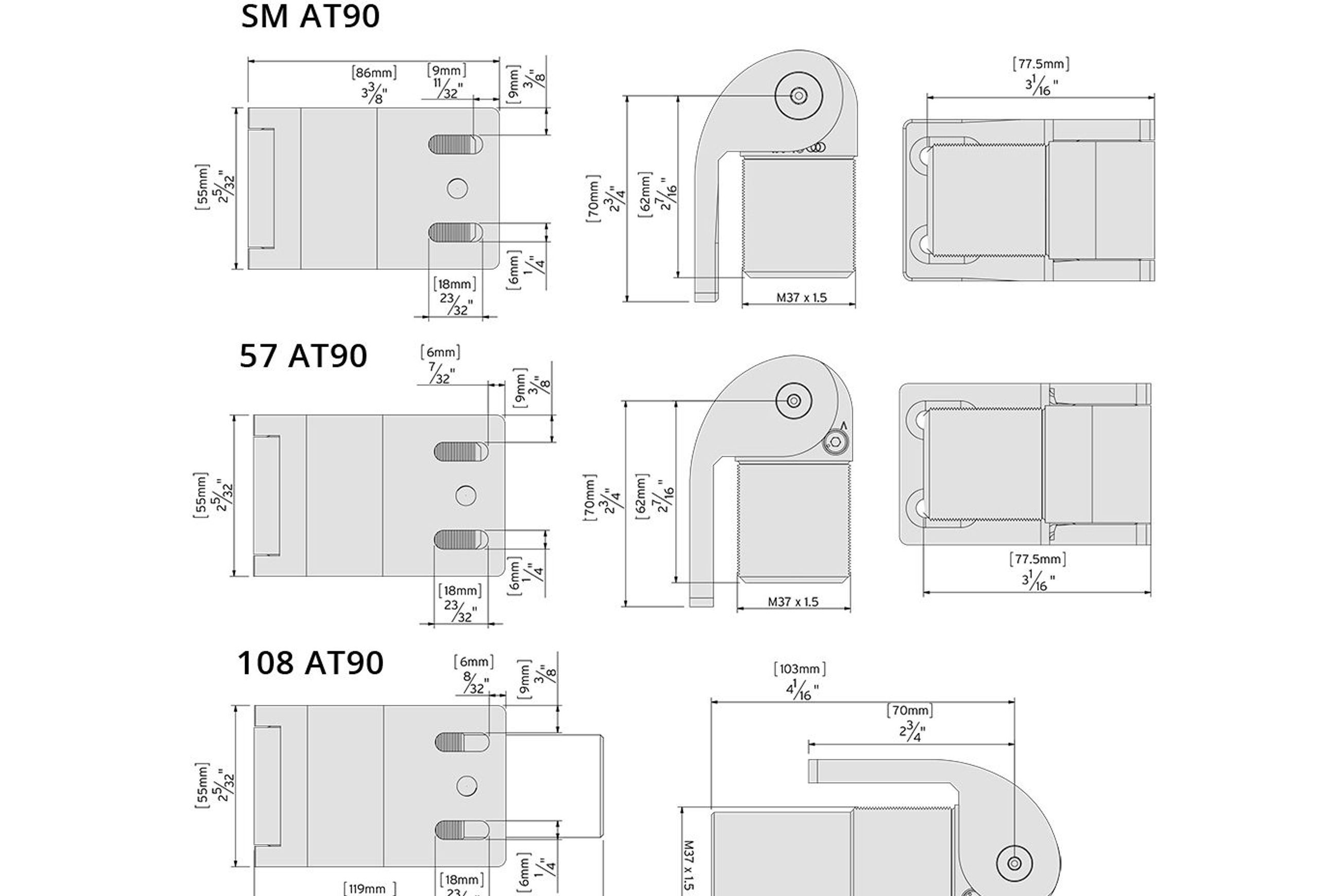Sureclose® Flush Mount Hinges & Hinge Closer