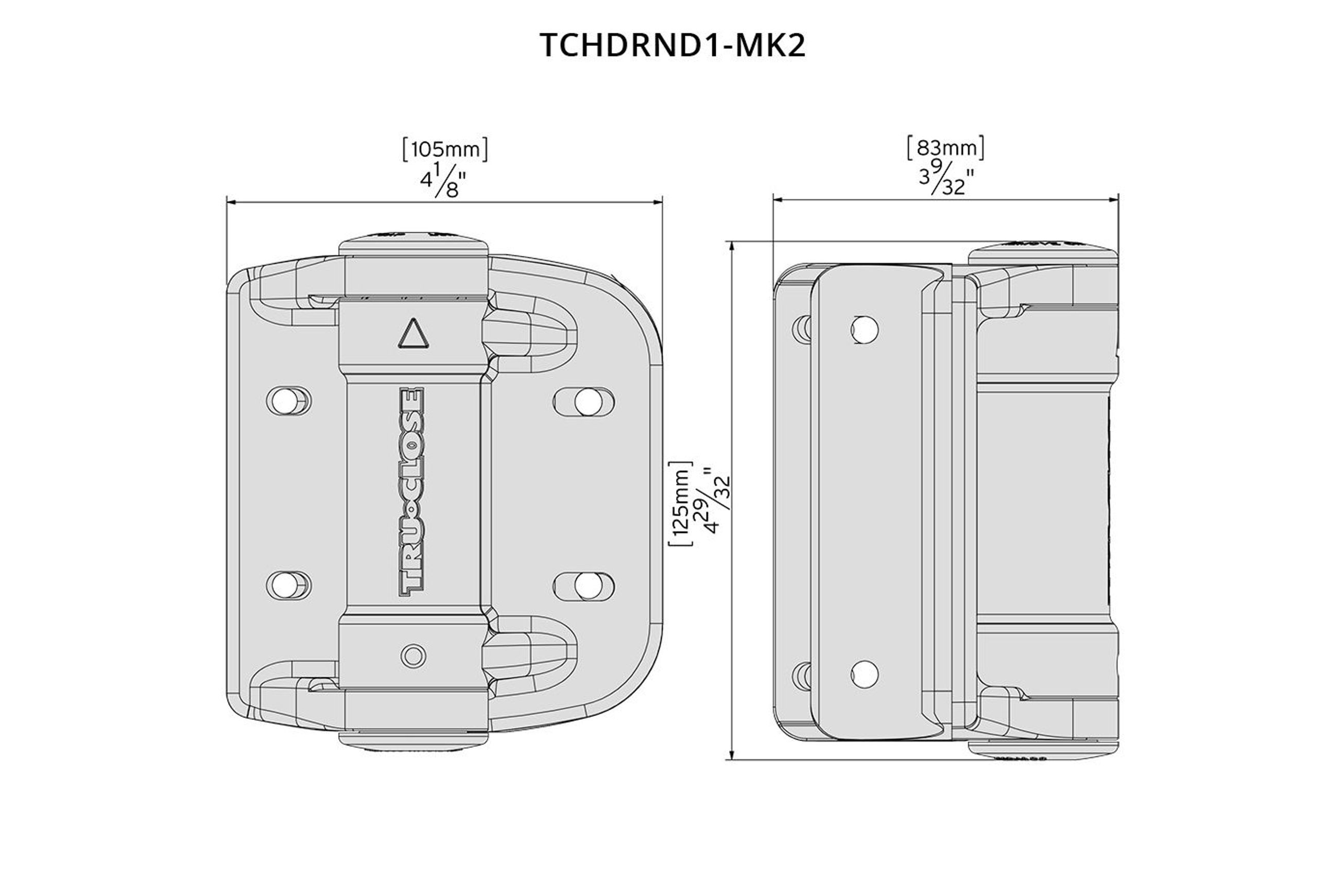 Truclose® Round Heavy Duty Hinges
