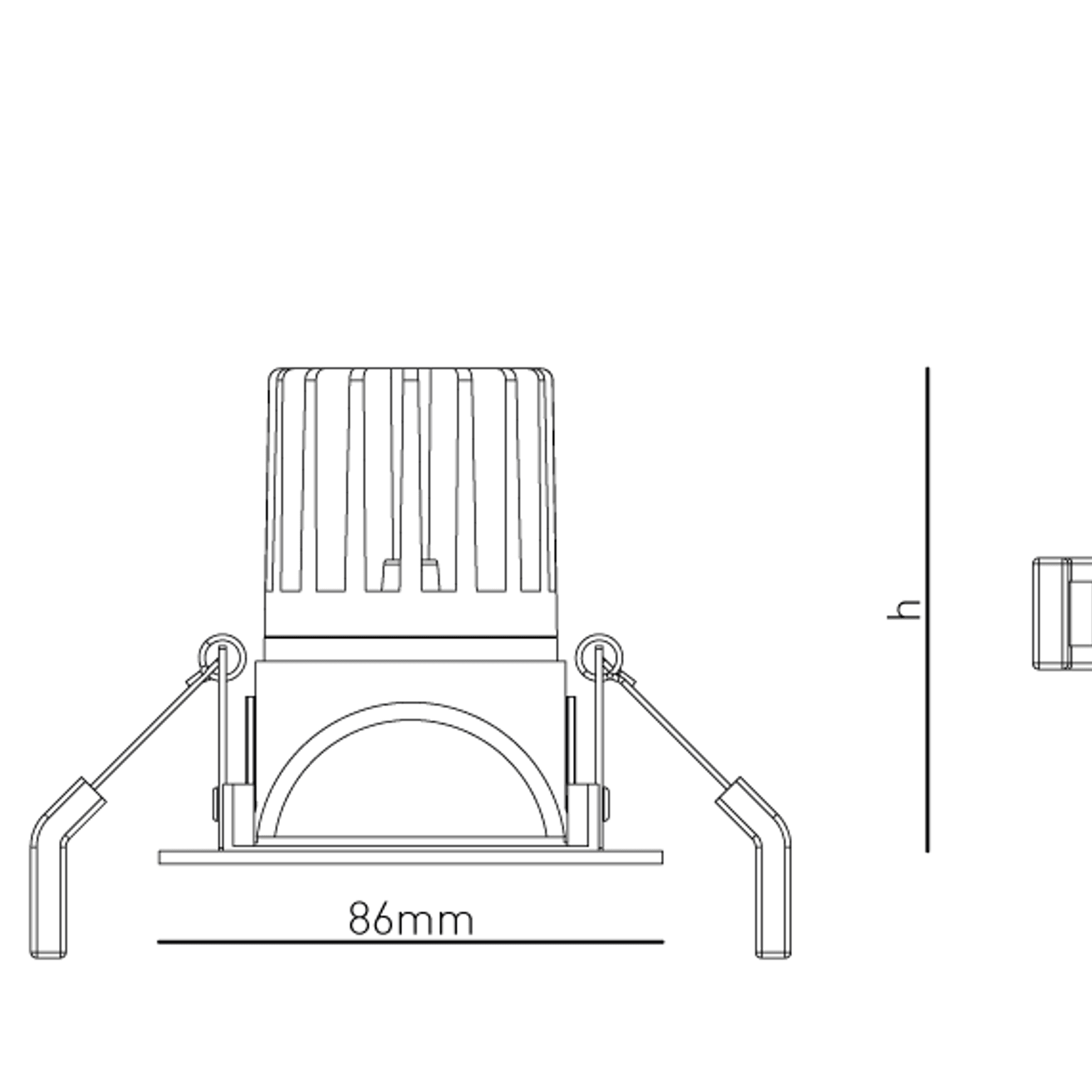 Slot Recessed Directional Downlight
