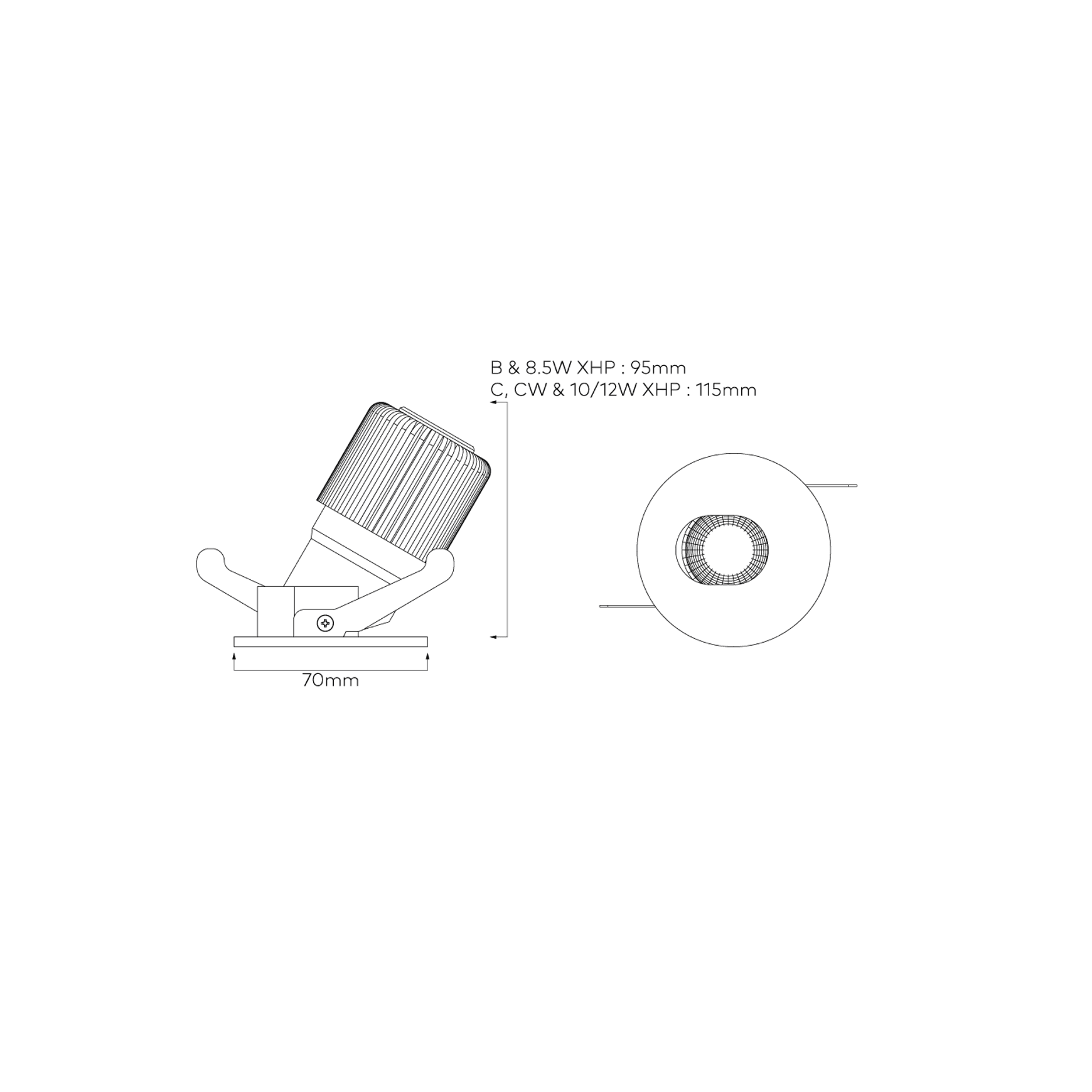 Slot Recessed Directional Downlight