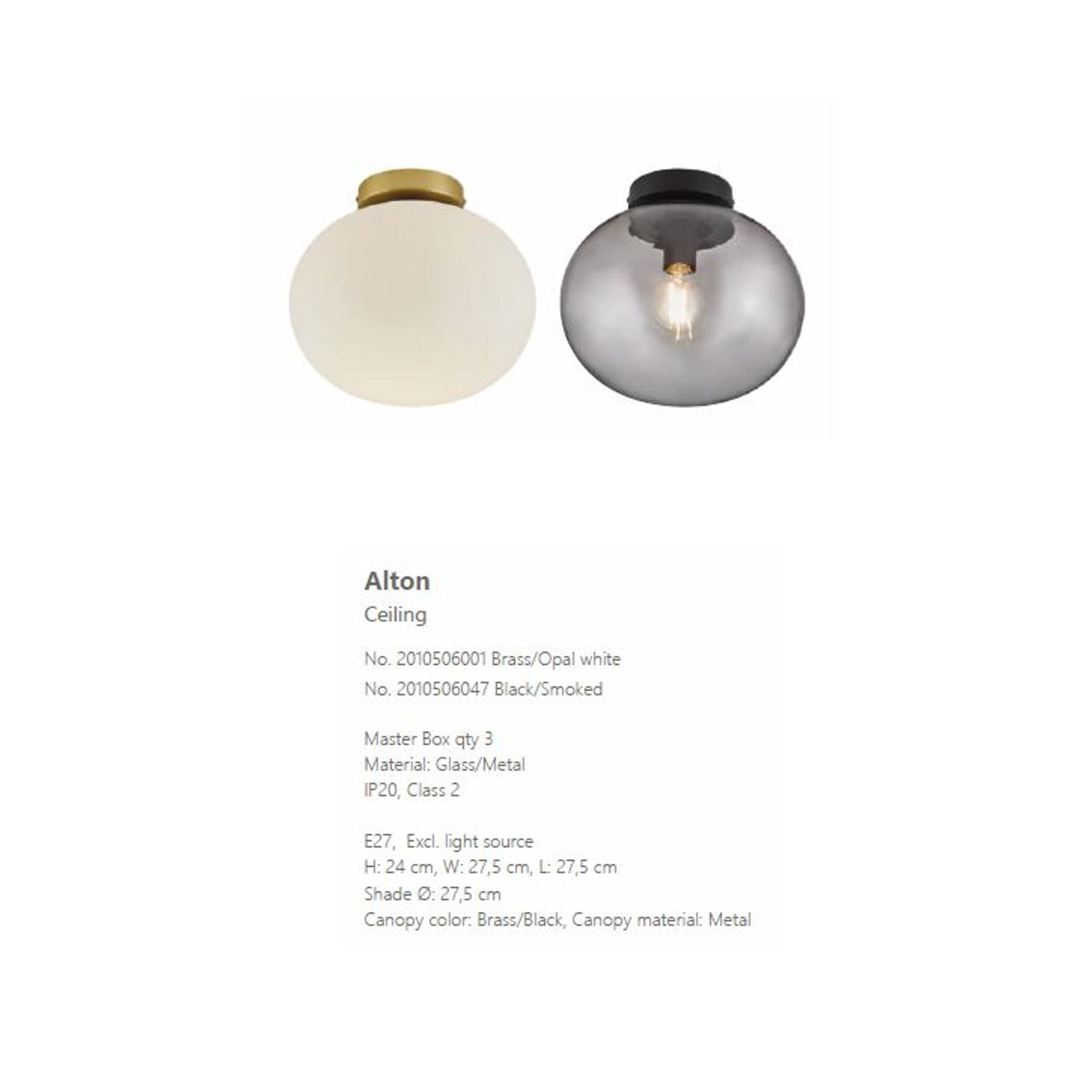 Alton | Ceiling / Wall Light