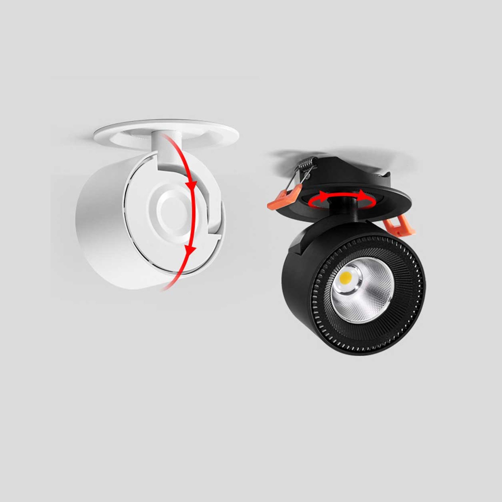 ME308 Semi Recessed Downlight | Adjustable Downlight