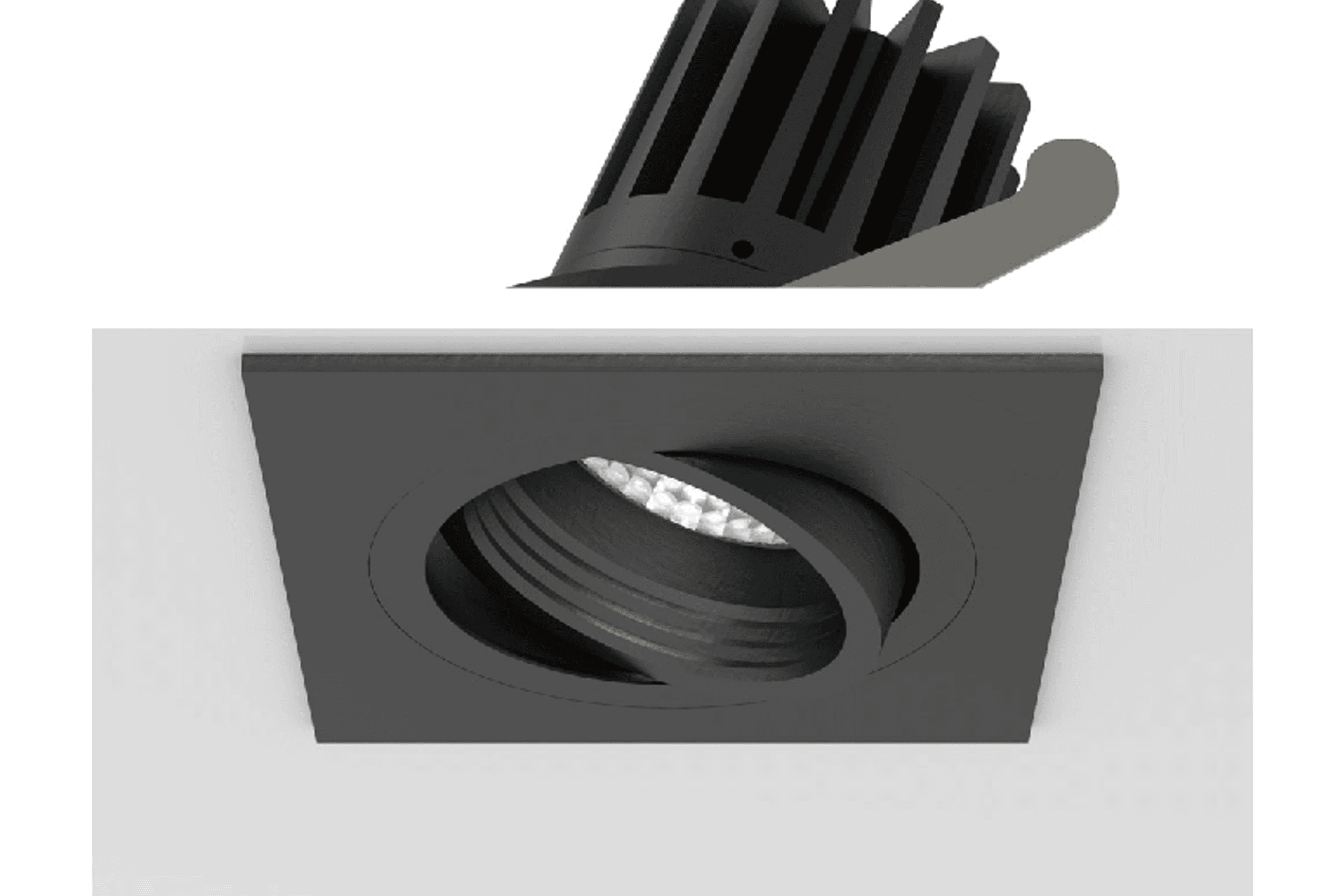 Square Tilt Recessed Downlight