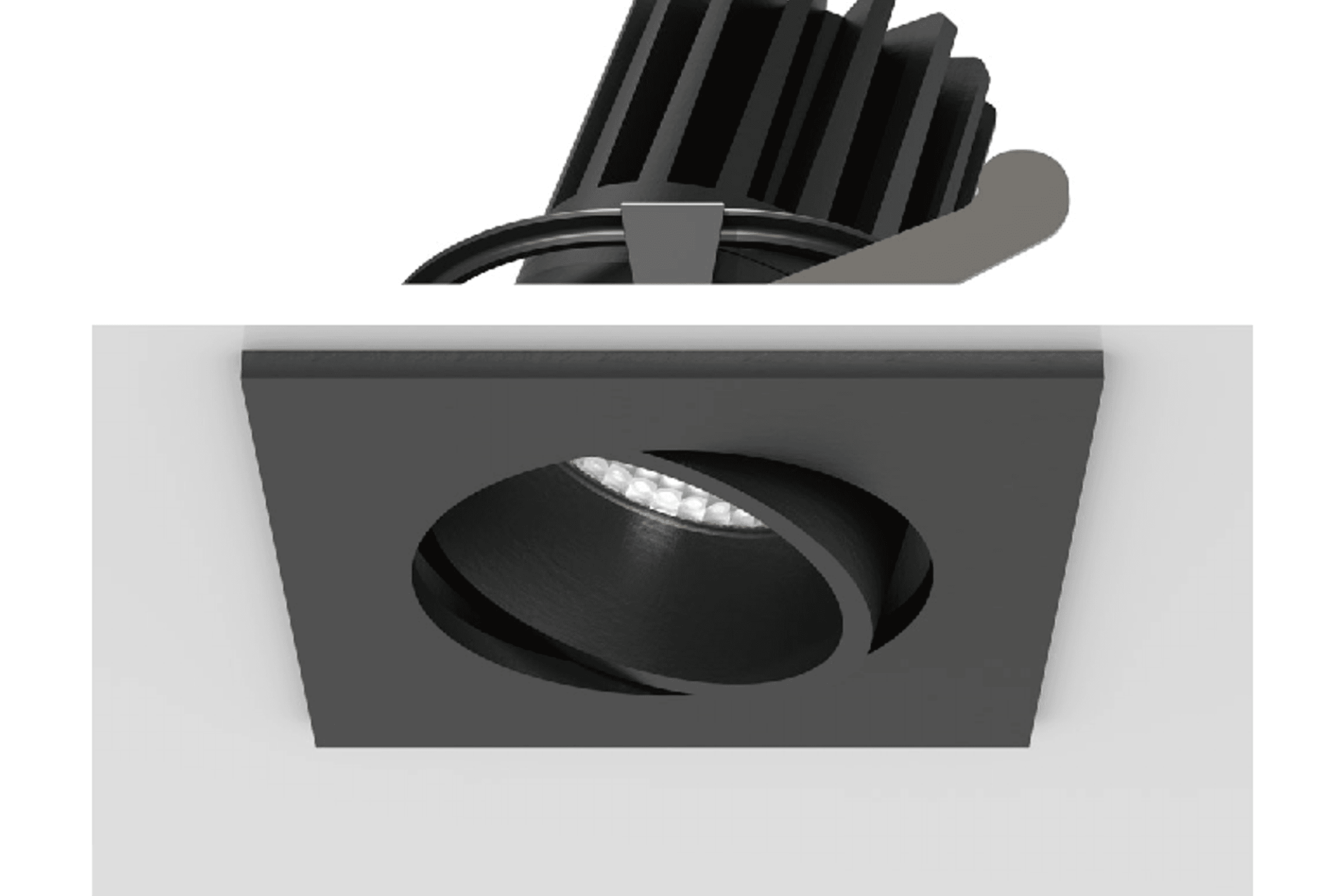 Square Tilt Recessed Downlight