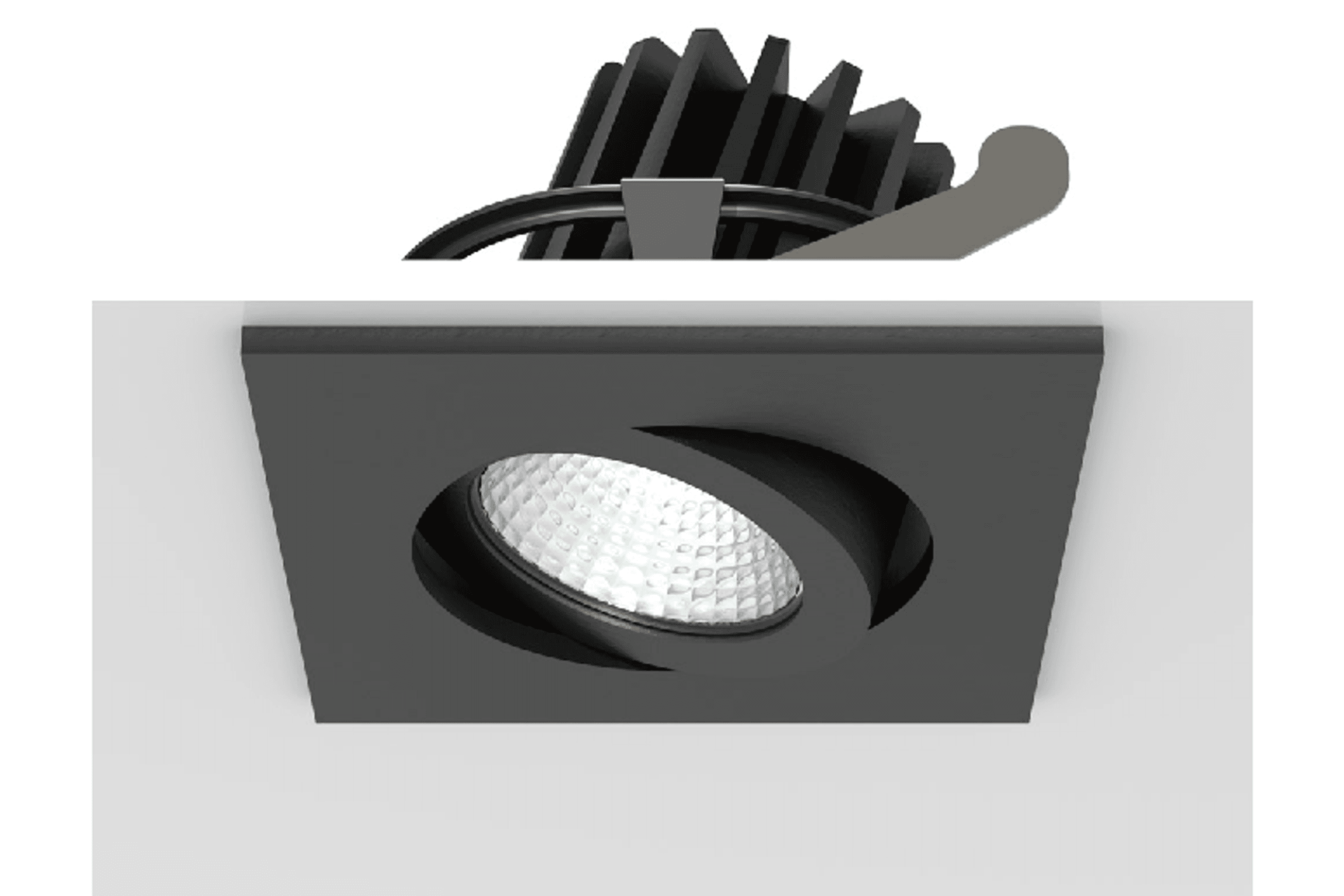 Square Tilt Recessed Downlight