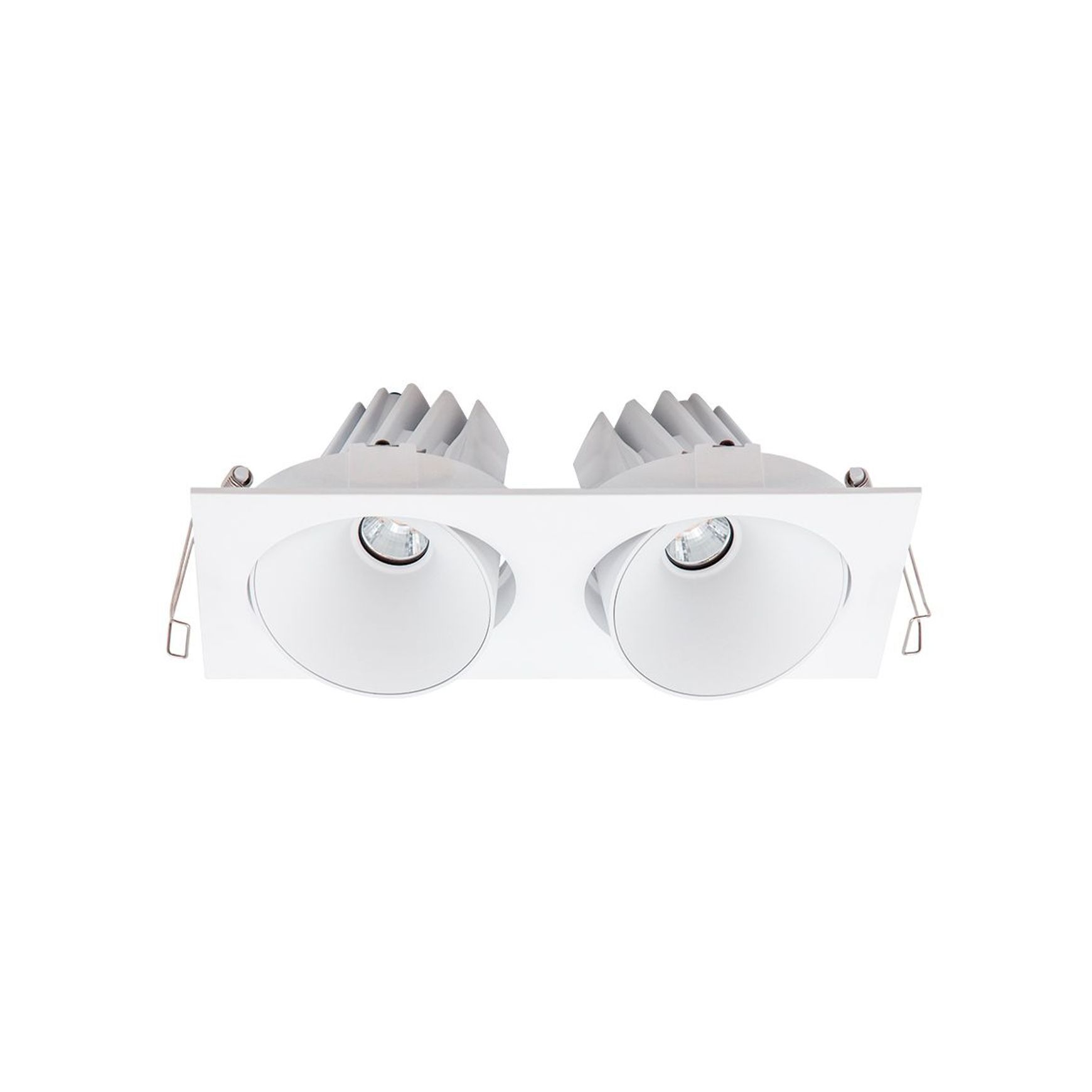 Cevon Dark Art Tilt/Rotate - 2x 14W Double Downlight