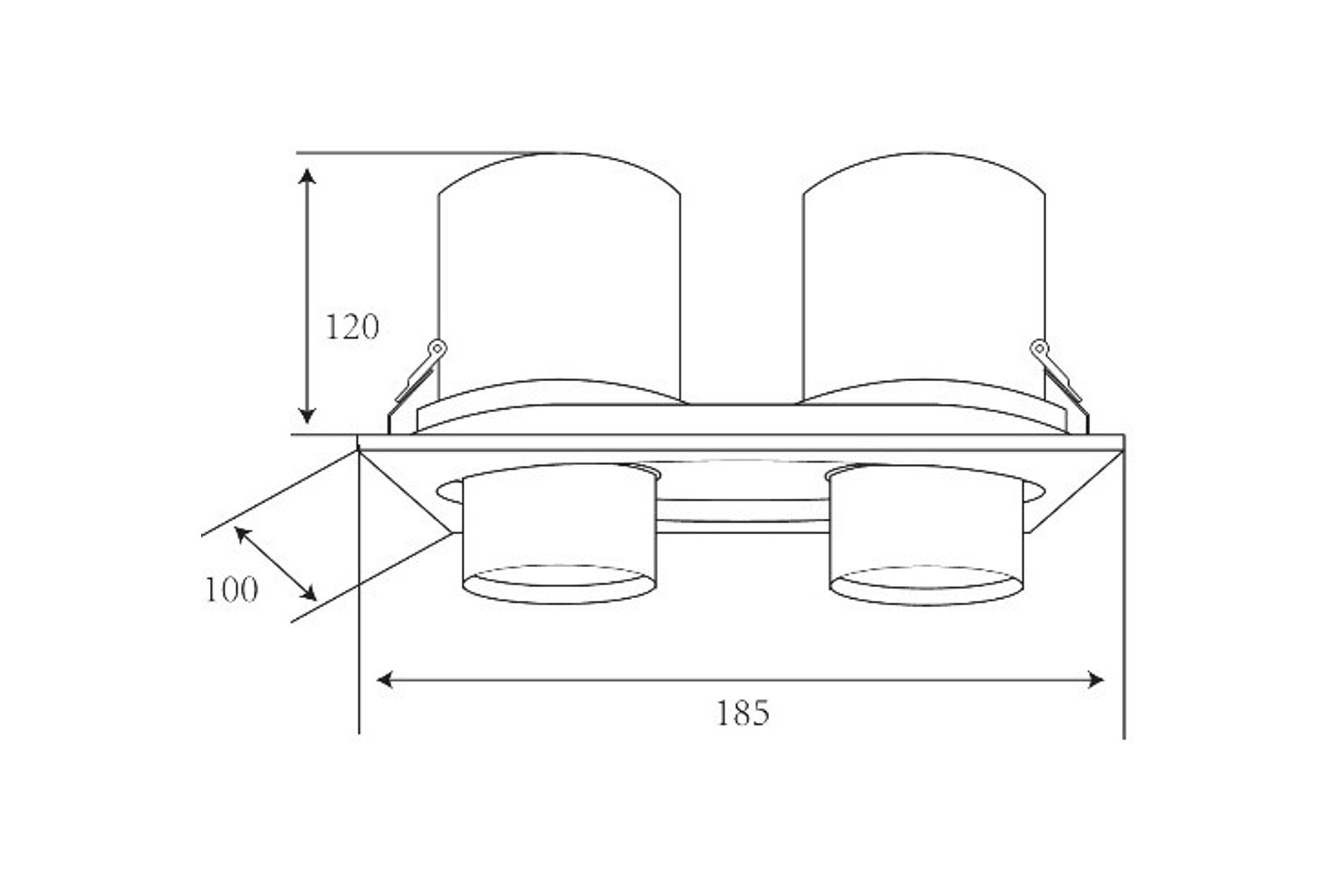 Twin Round Snoot Downlight 15W