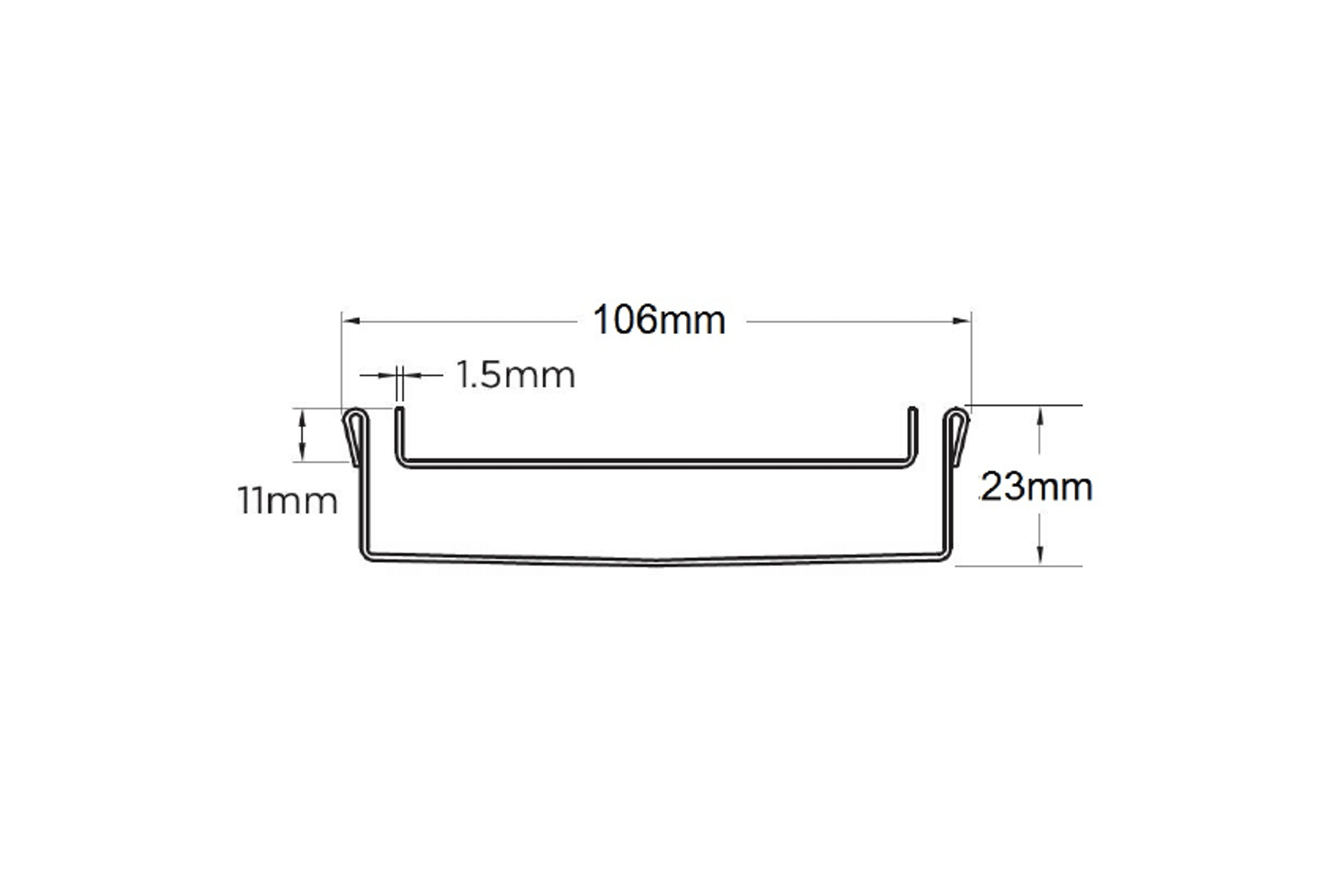100Tii20MTL Tile Insert Drain
